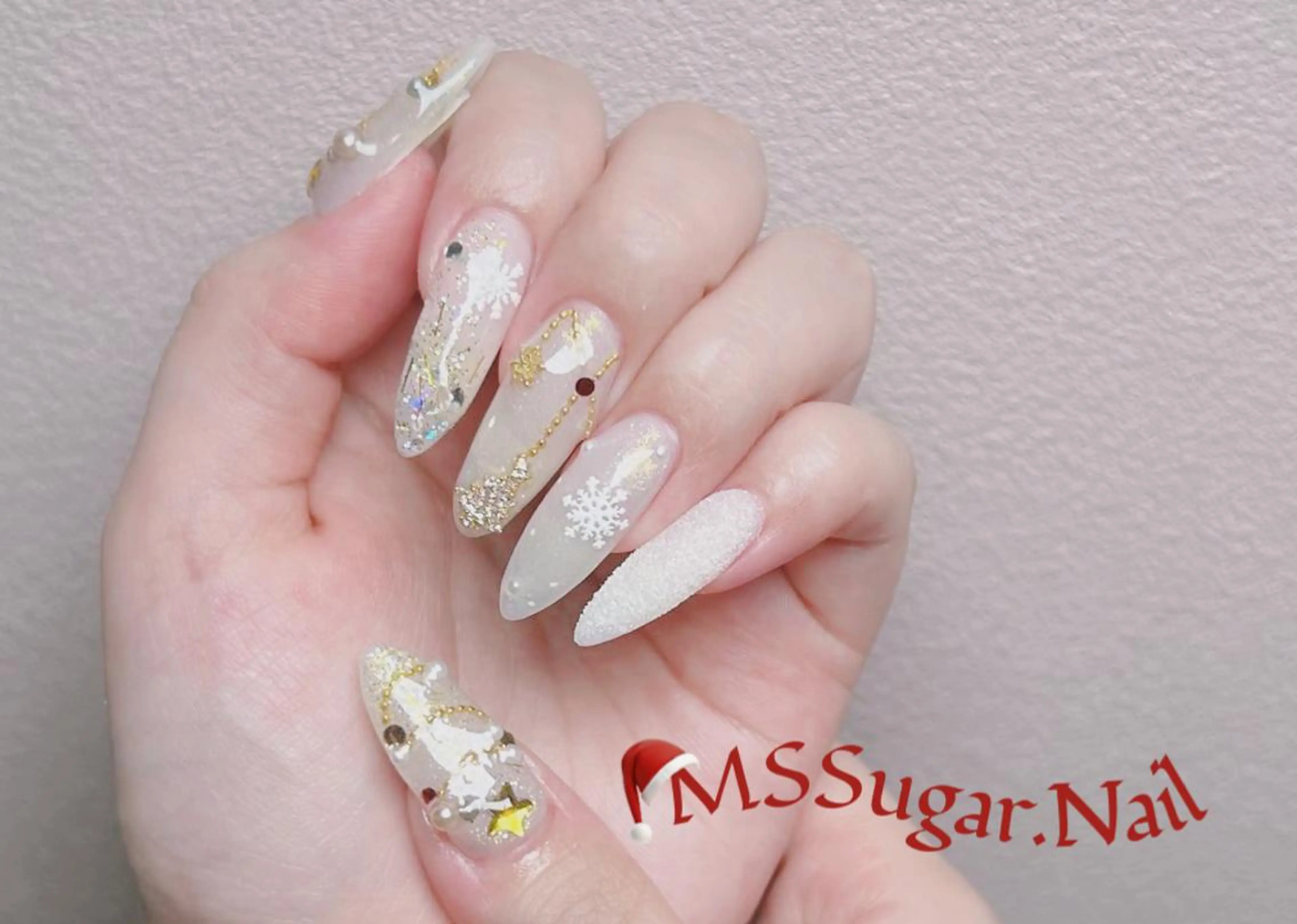 ネイル ハロウィン ロングネイル マグネットネイル スカルプネイル ネイルチップ MSSugar Nailのネイルデザイン