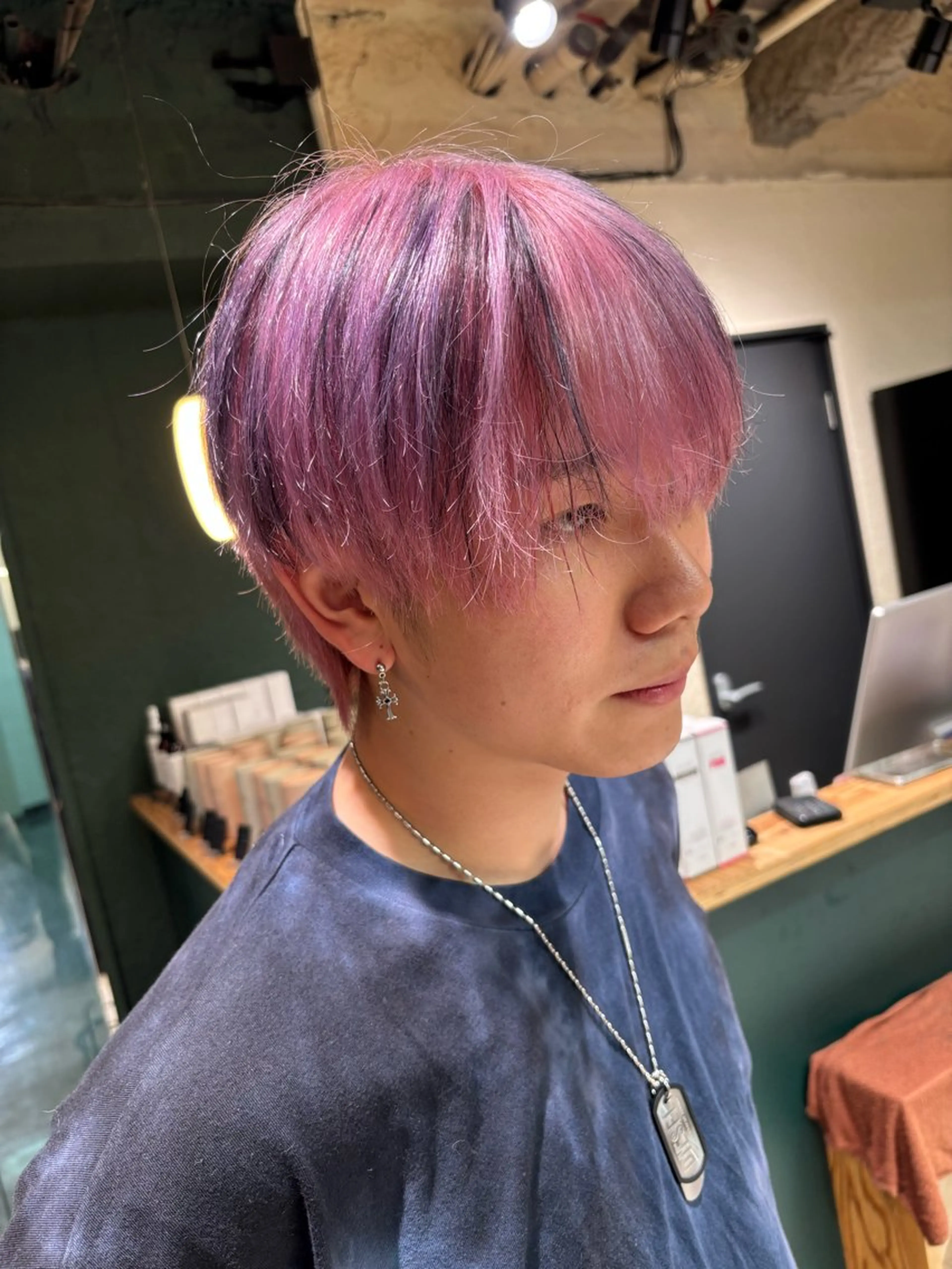 カラー メンズ 久保田 涼のヘアスタイル