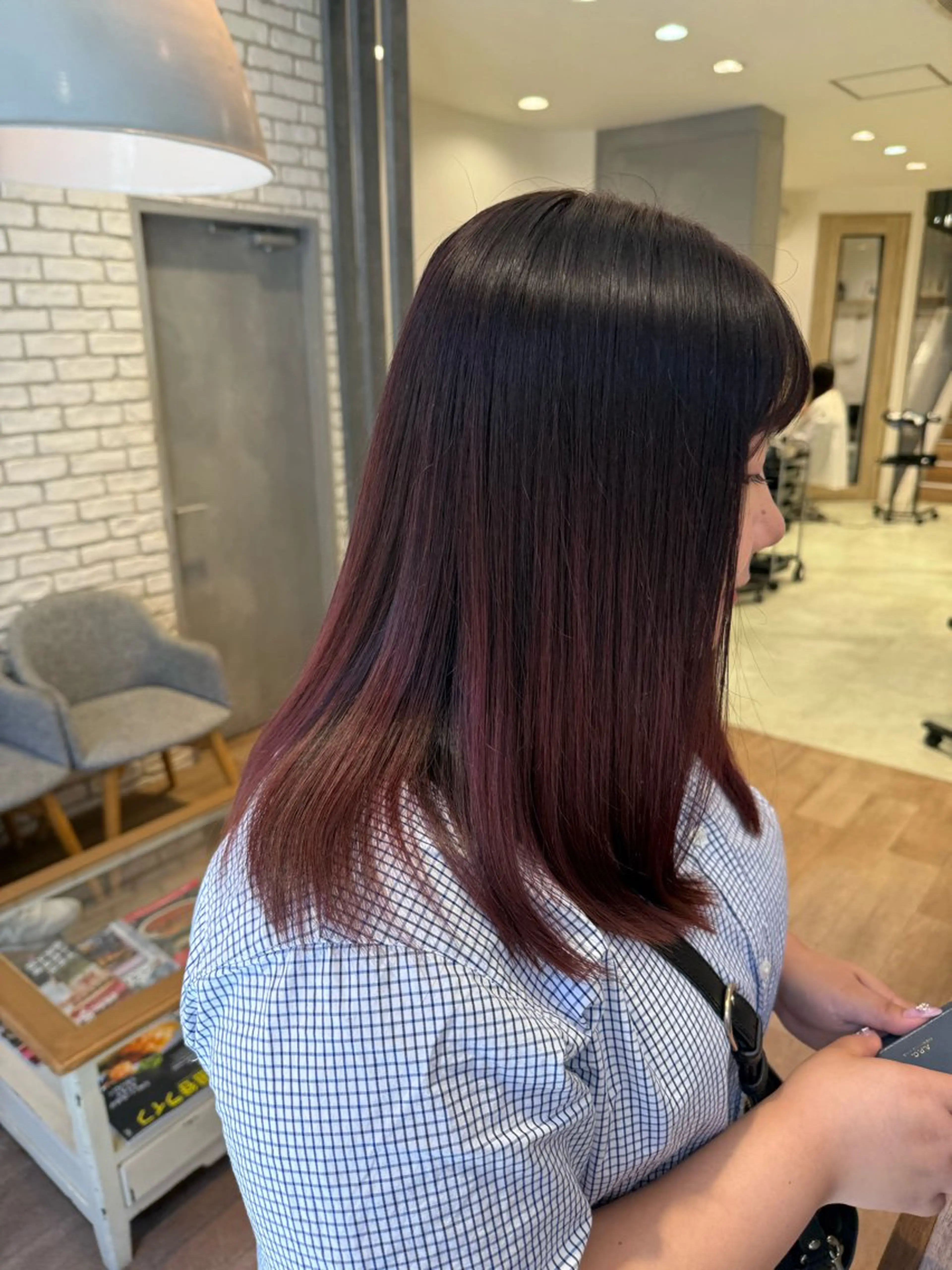 ミディアム カット ヘアカラー トリートメント 🩰 柔らかいカラー tomomi🌛のヘアスタイル