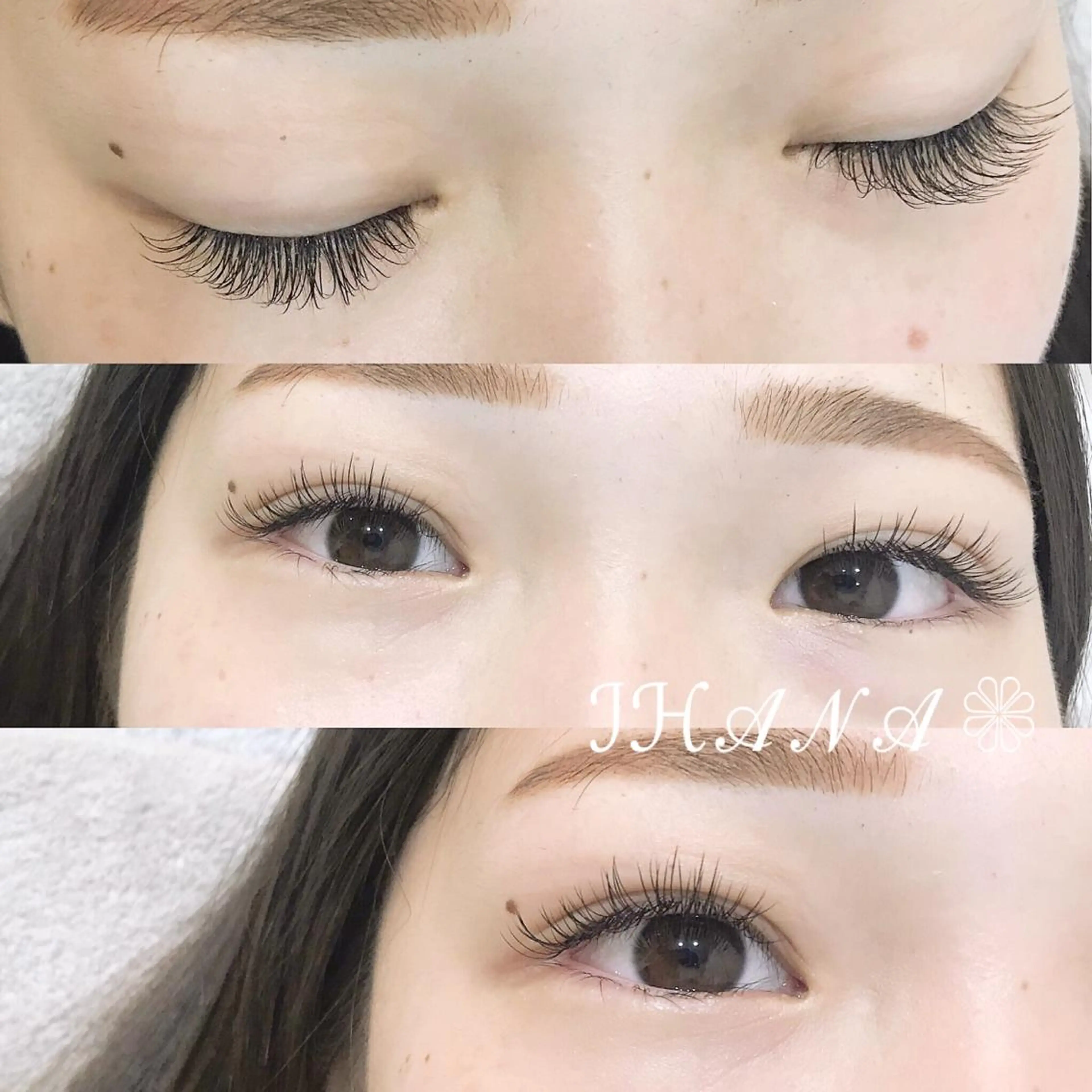 マツエク・マツパ Cカール フラットラッシュ セーブル IHANA ❁ イハナのマツエク・マツパデザイン