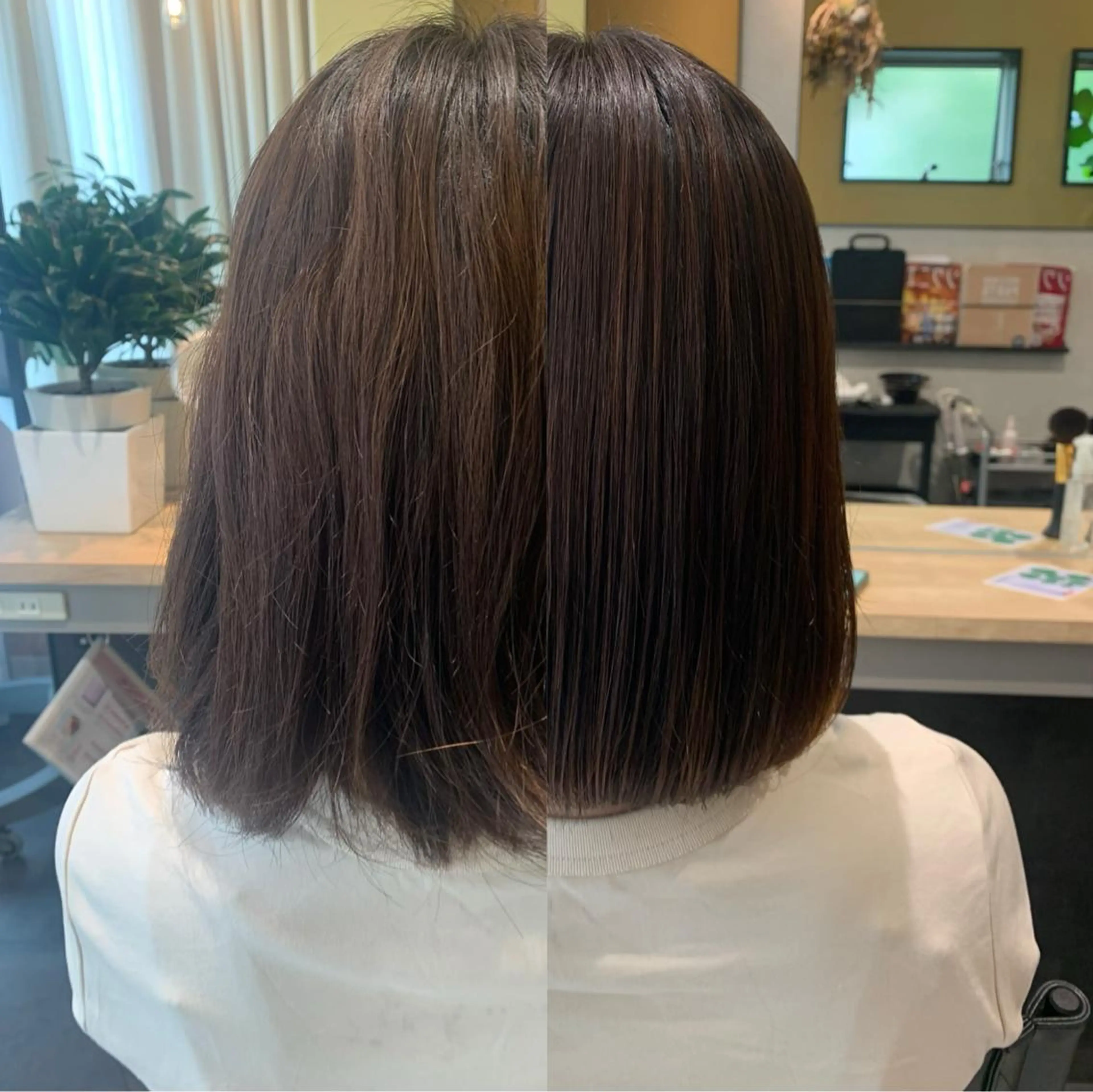 ショート パーマ ストレートパーマ カット 縮毛矯正 トリートメント hub hair レイヤー/透明感のヘアスタイル