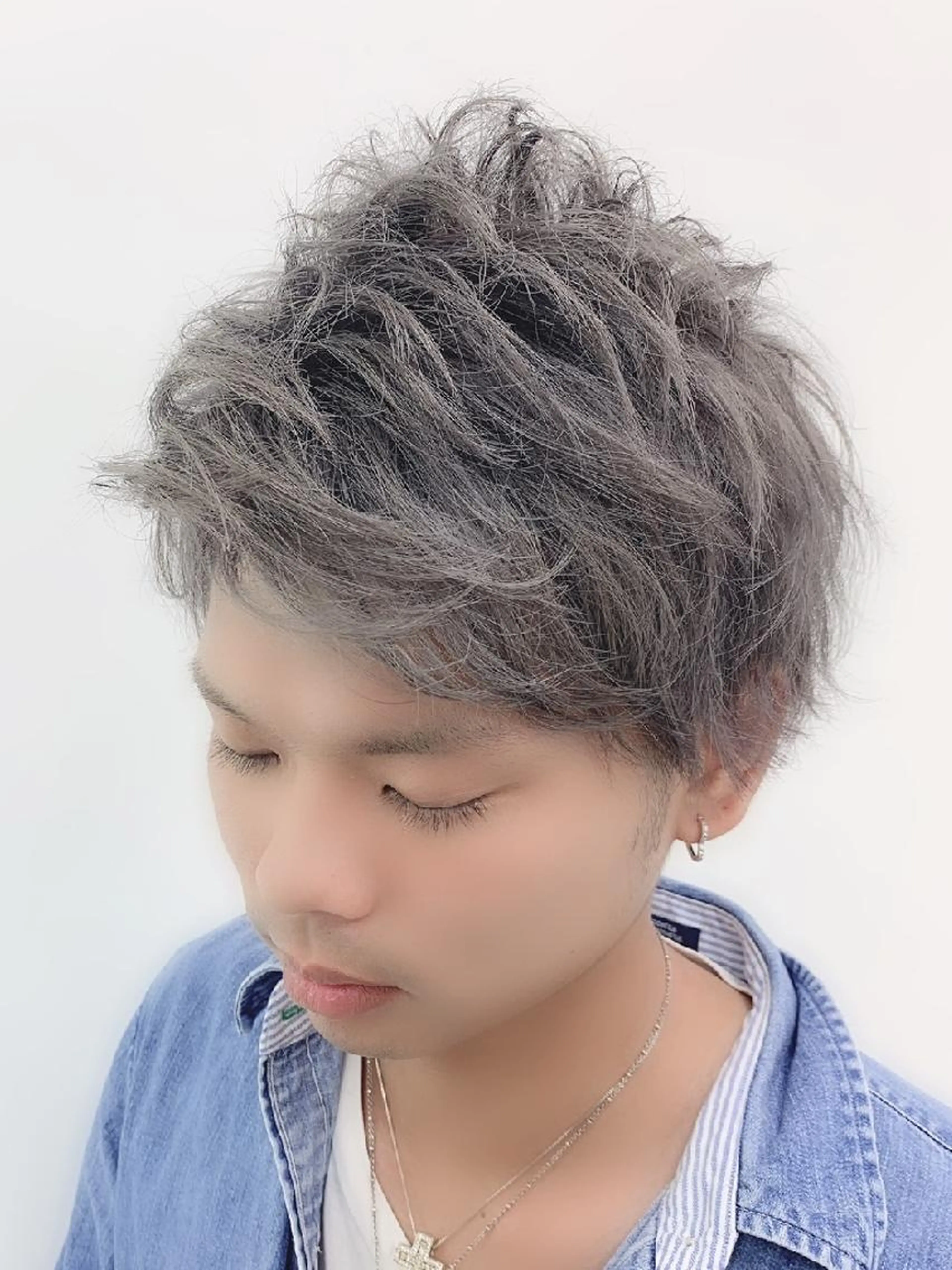 ✨メンズ似合わせカット+カラー✨　¥7700   眉カット付きの写真