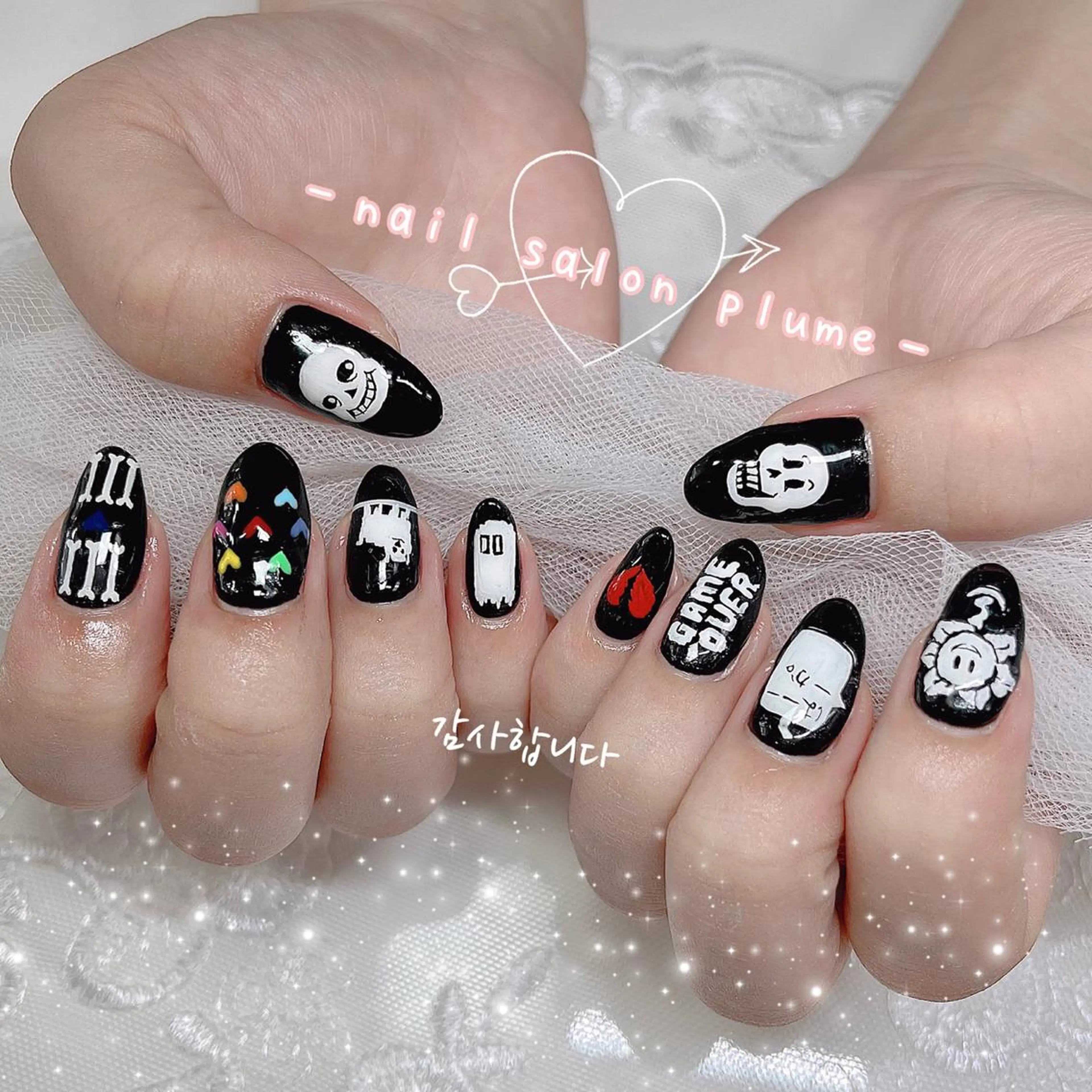 キャラクターネイル（オフ無料）キャラクター2本➕デザインの写真