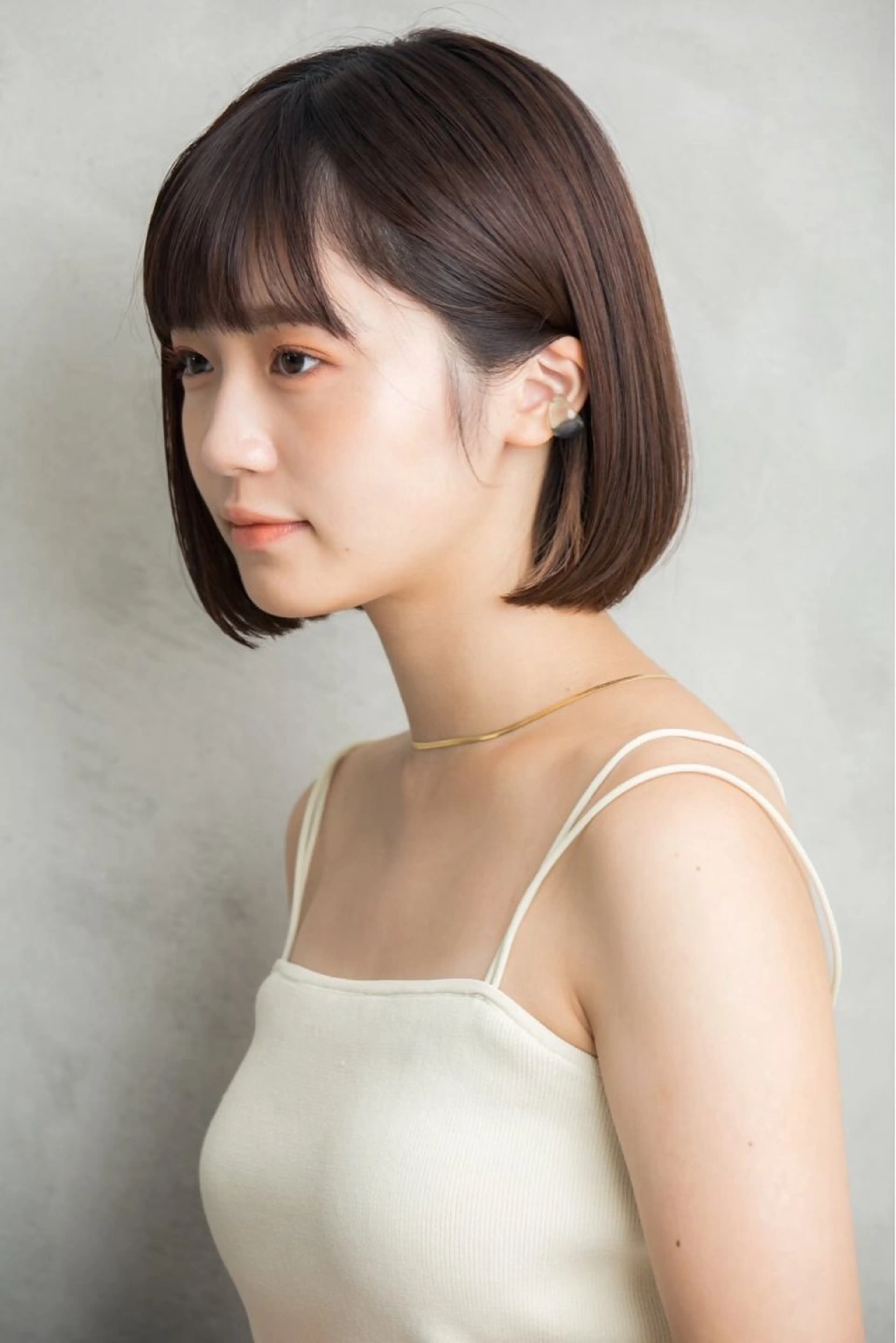 ショート ボブ 小顔カット 巻けるケア縮毛矯正✨ ケアカラー✨山下のヘアスタイル