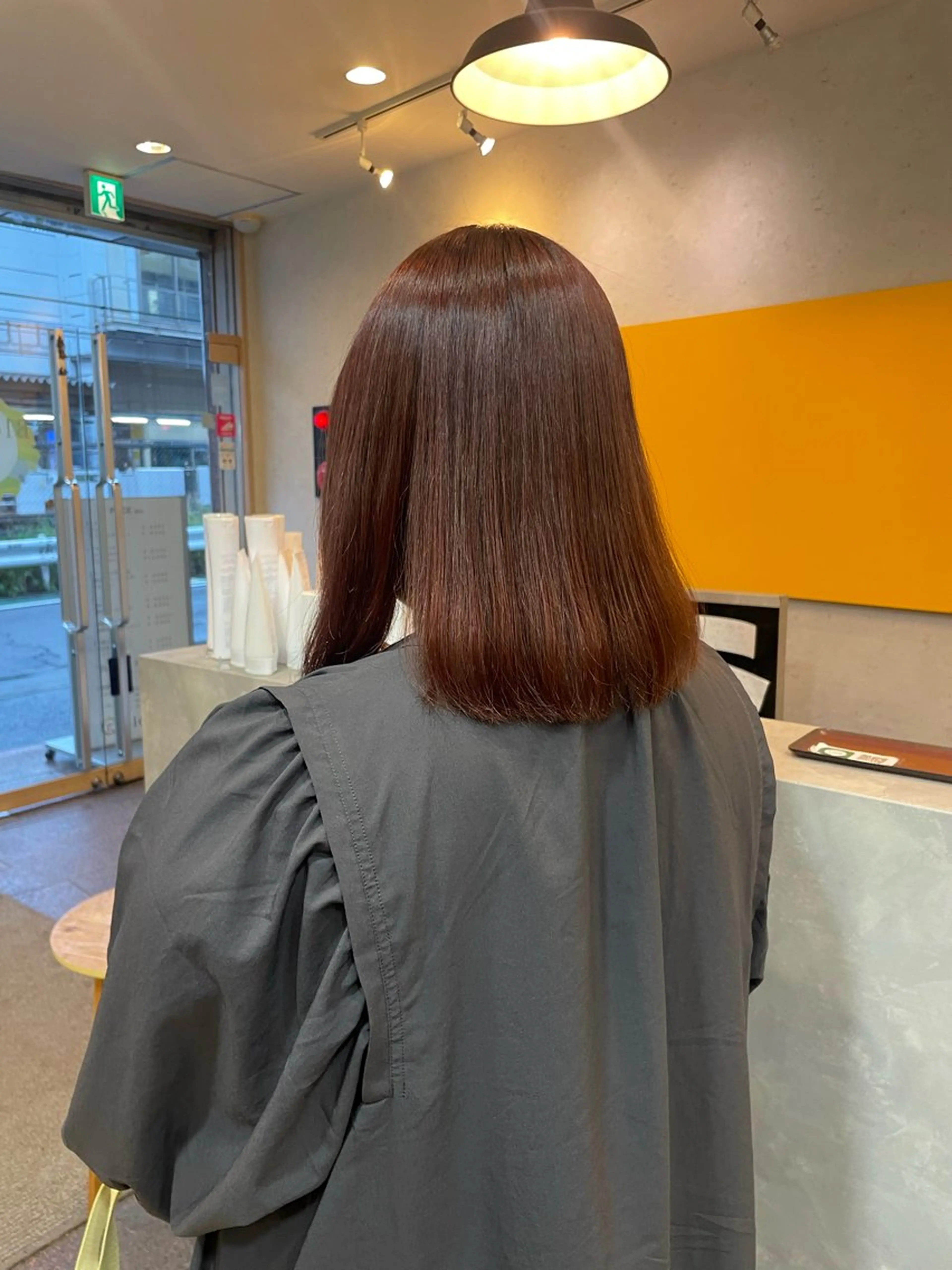 ミディアム カラー ブラウンカラー レッドカラー レッドブラウン トリートメント 髪質改善/Bloss om🌷高橋沙衣のヘアスタイル