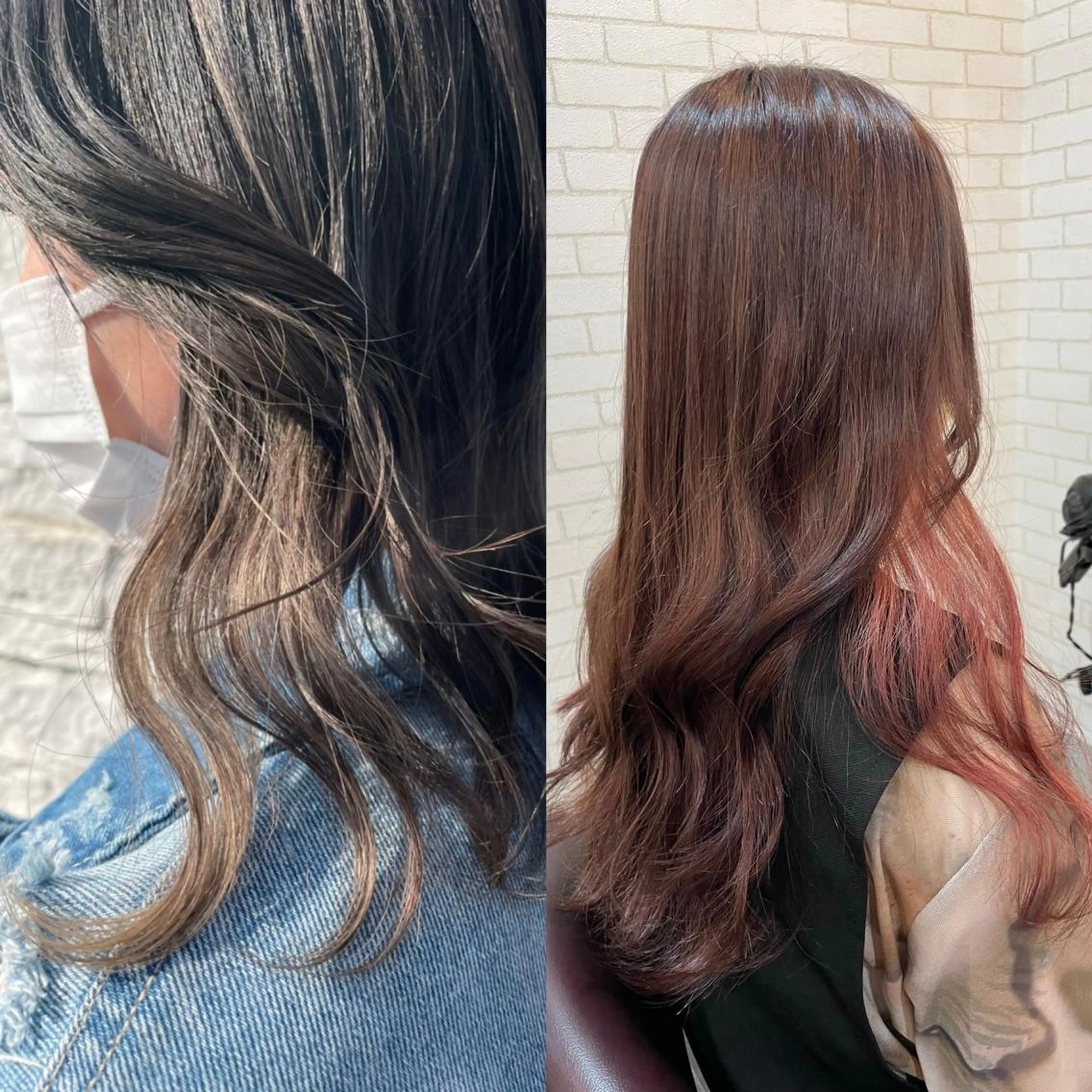 【さりげないおしゃれ】カット＋カラー＋イヤリングカラー＋3Stepトリートメント（ブリーチ込み）/13900→9900の写真