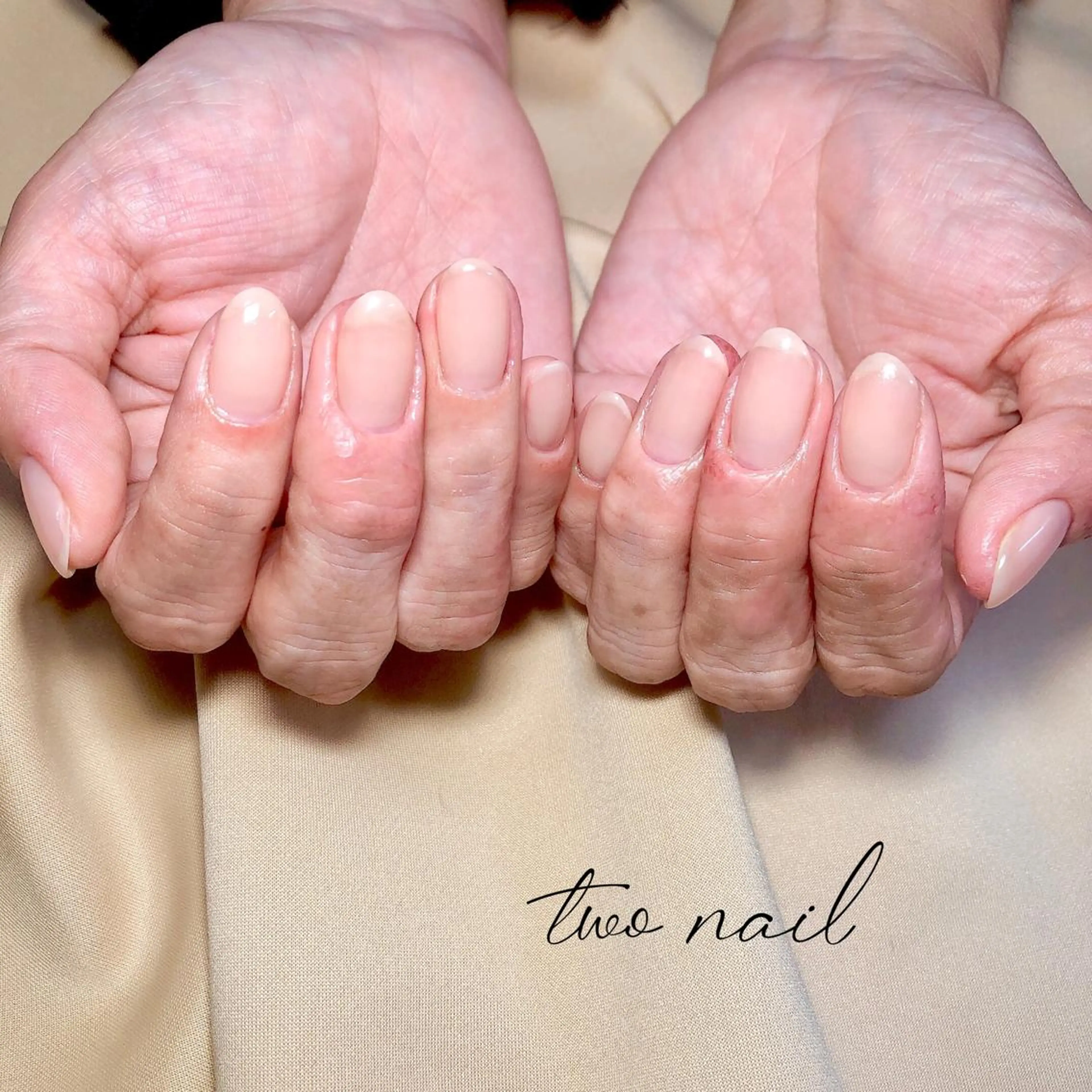 ネイル アートネイル フットネイル ハート ニュアンスネイル ホワイト ハンドネイル two nailのネイルデザイン