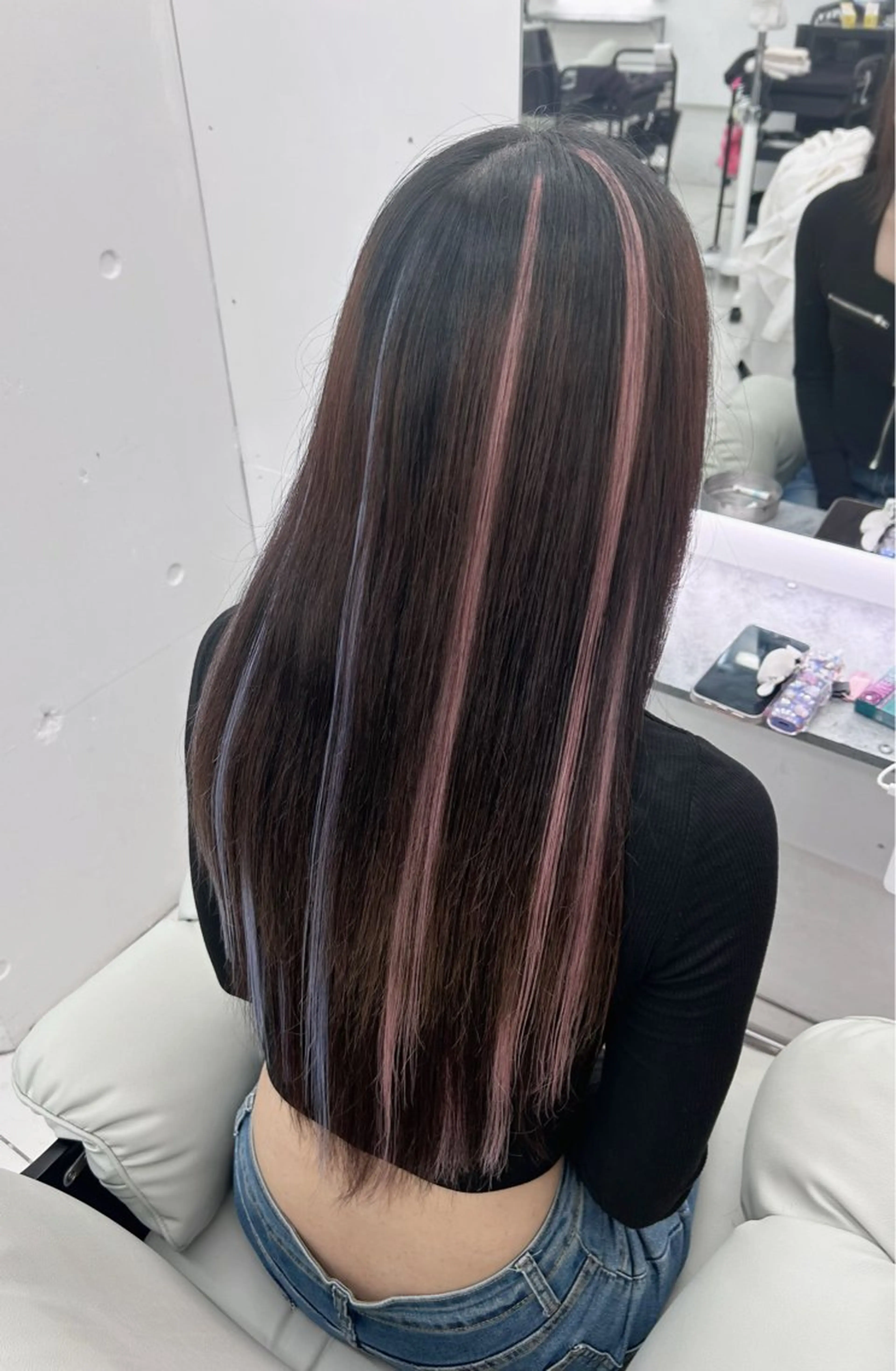 ロング ハイライト エクステ 三尾 樺緒のヘアスタイル