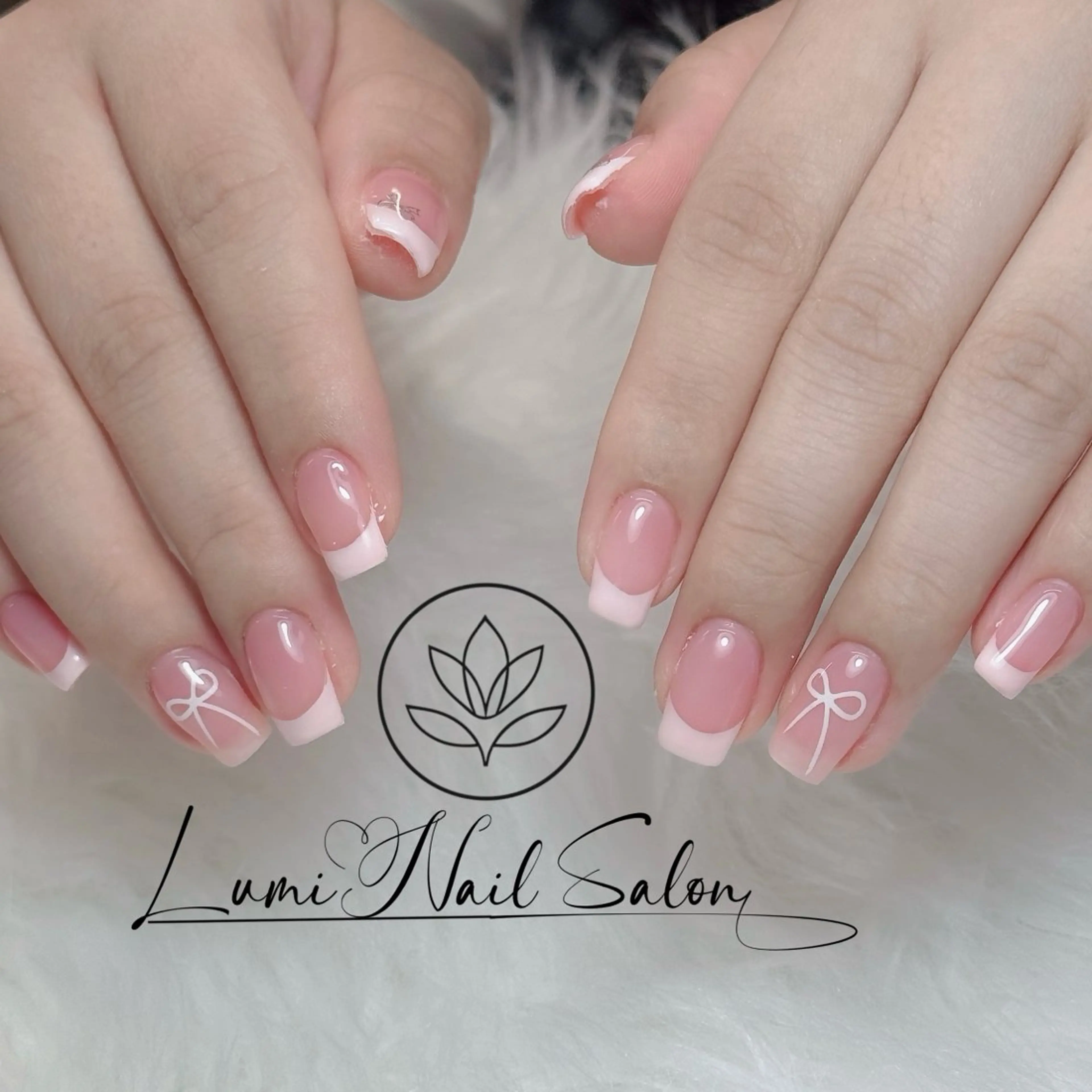 ネイル オーロラネイル チークネイル フットネイル フレンチネイル 韓国ネイル ハンドネイル Lumi Nailのネイルデザイン