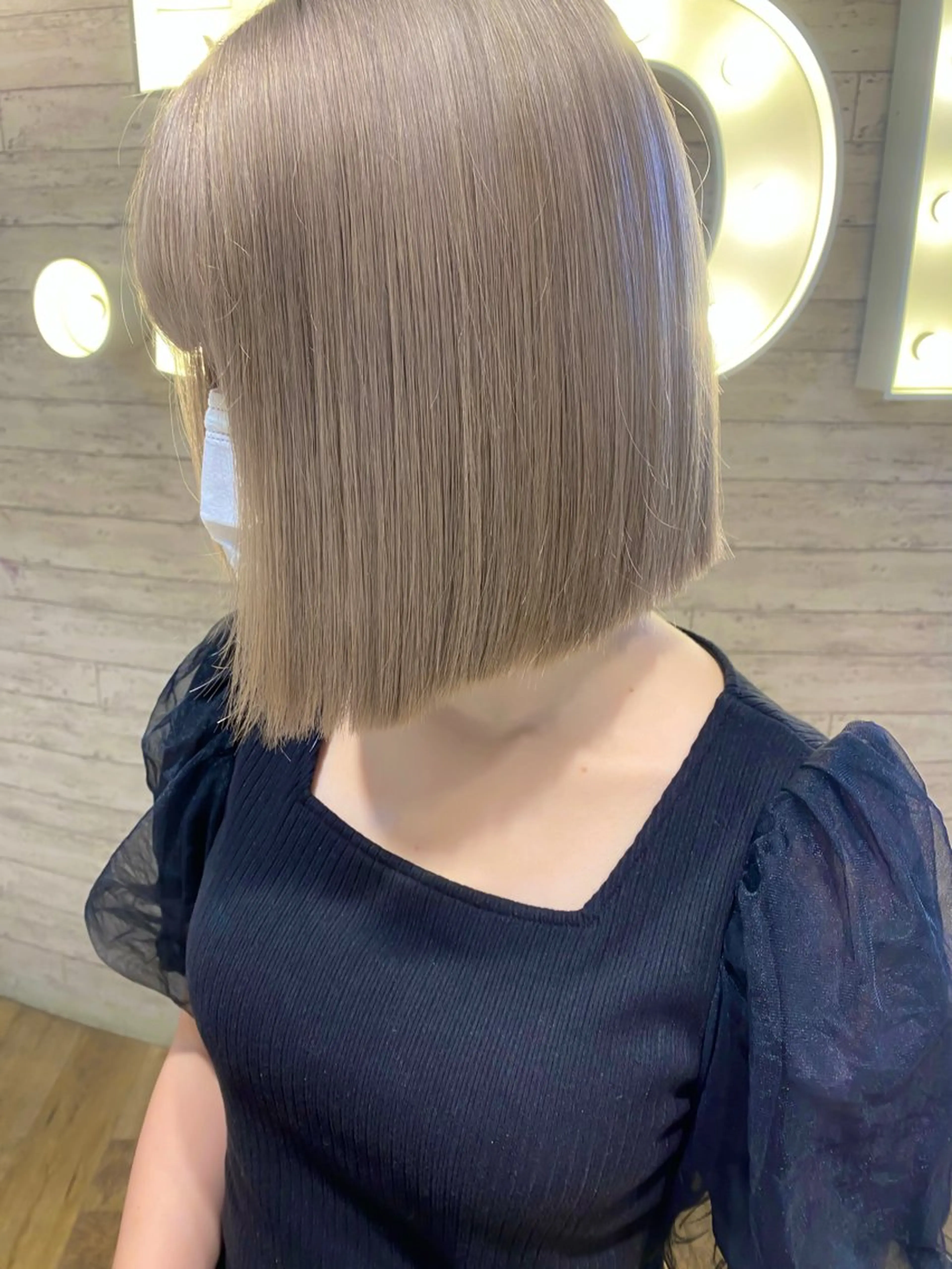 カラー ベージュカラー ホワイトベージュ ヘアカラー カット¥1100 / 𝙍𝙪𝙣𝙖⟡.のヘアスタイル