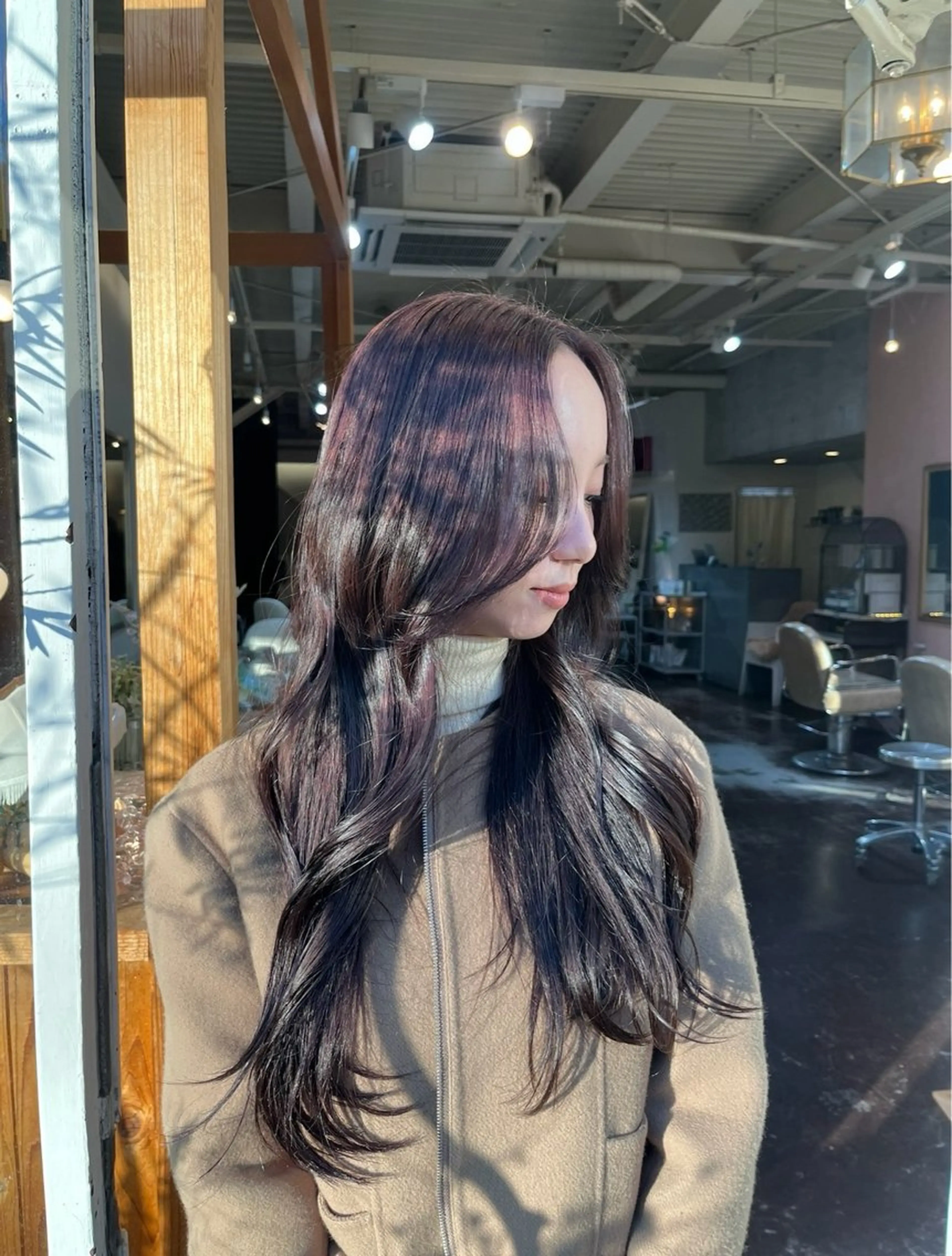 ロング カラー ラベンダーカラー カット ヘアカラー Junmi/ﾁｶｼﾂ /堀江のヘアスタイル
