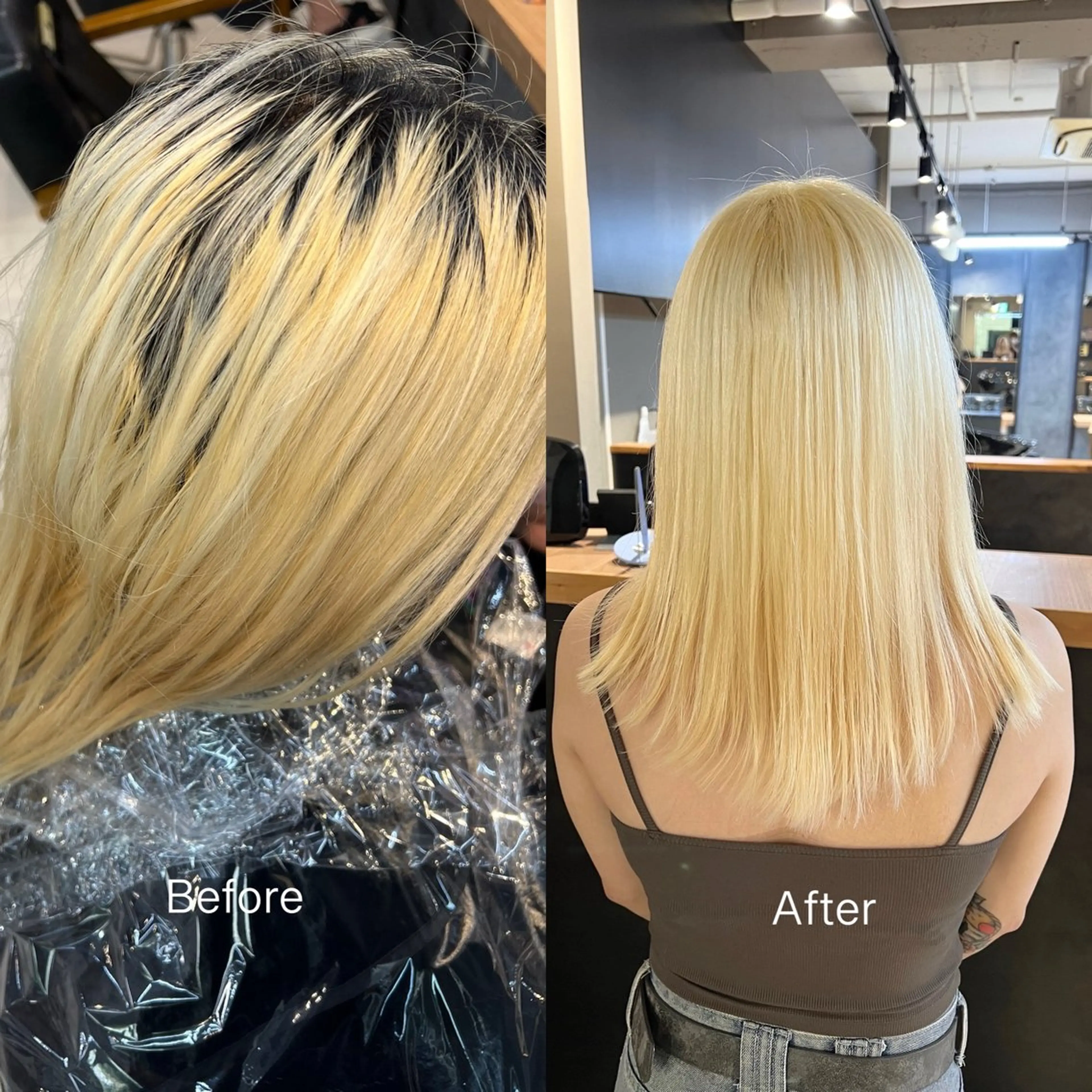 セミロング カラー daiki 原宿のヘアスタイル