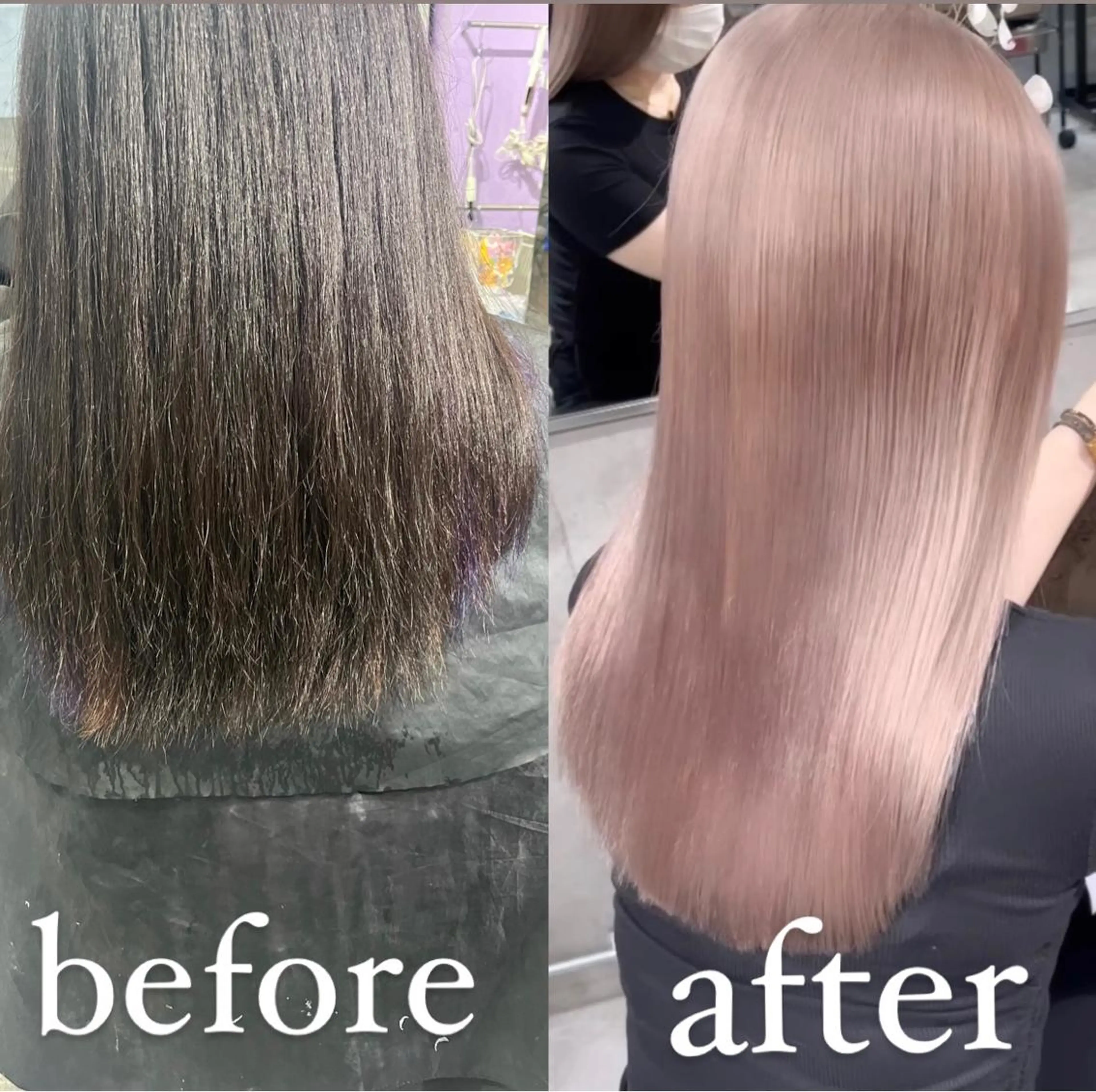 セミロング Lavy kyoto所属・Lavy カラー&エクステのヘアスタイル