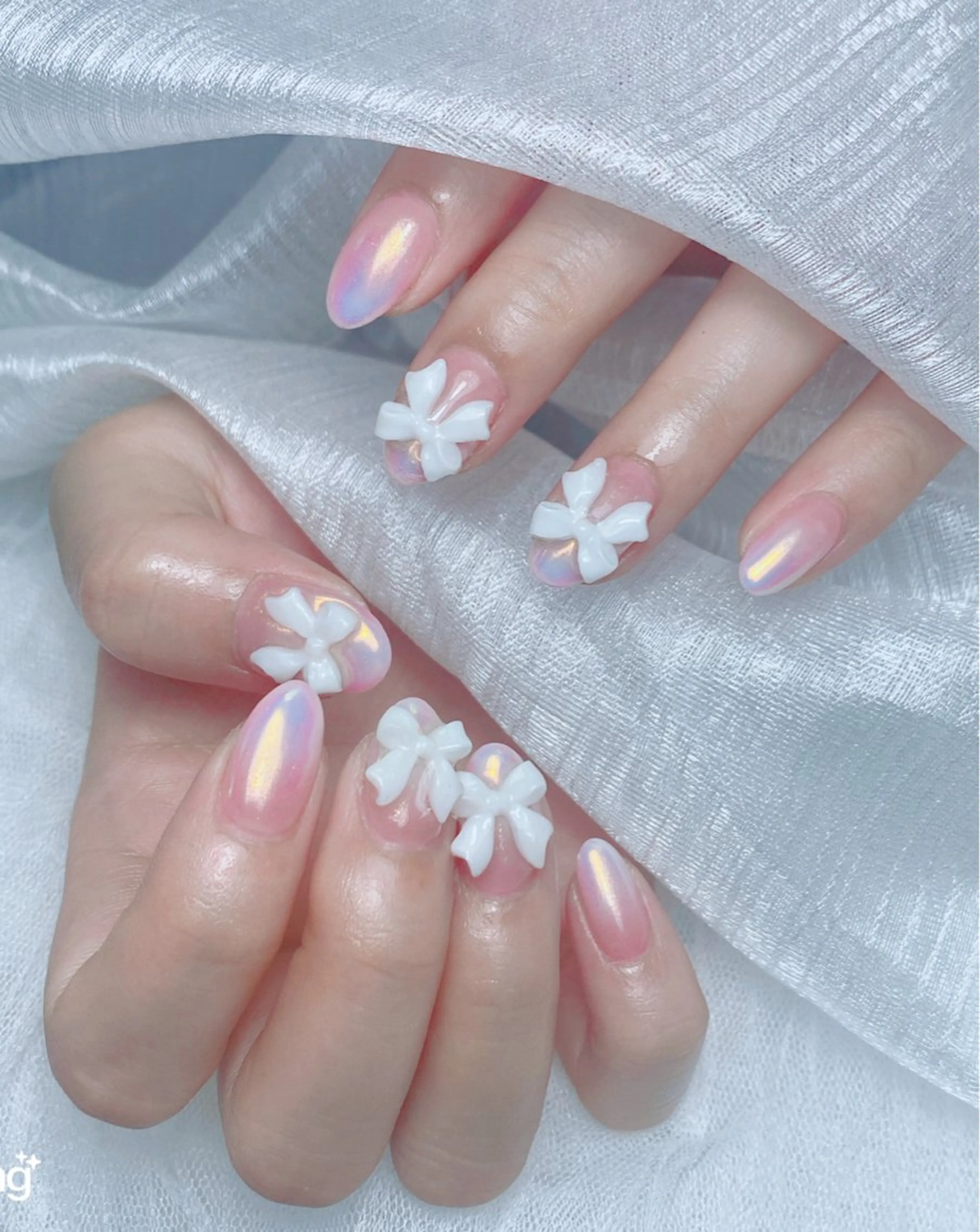 ネイル グラデーション ミラーネイル Zz nail salonのネイルデザイン