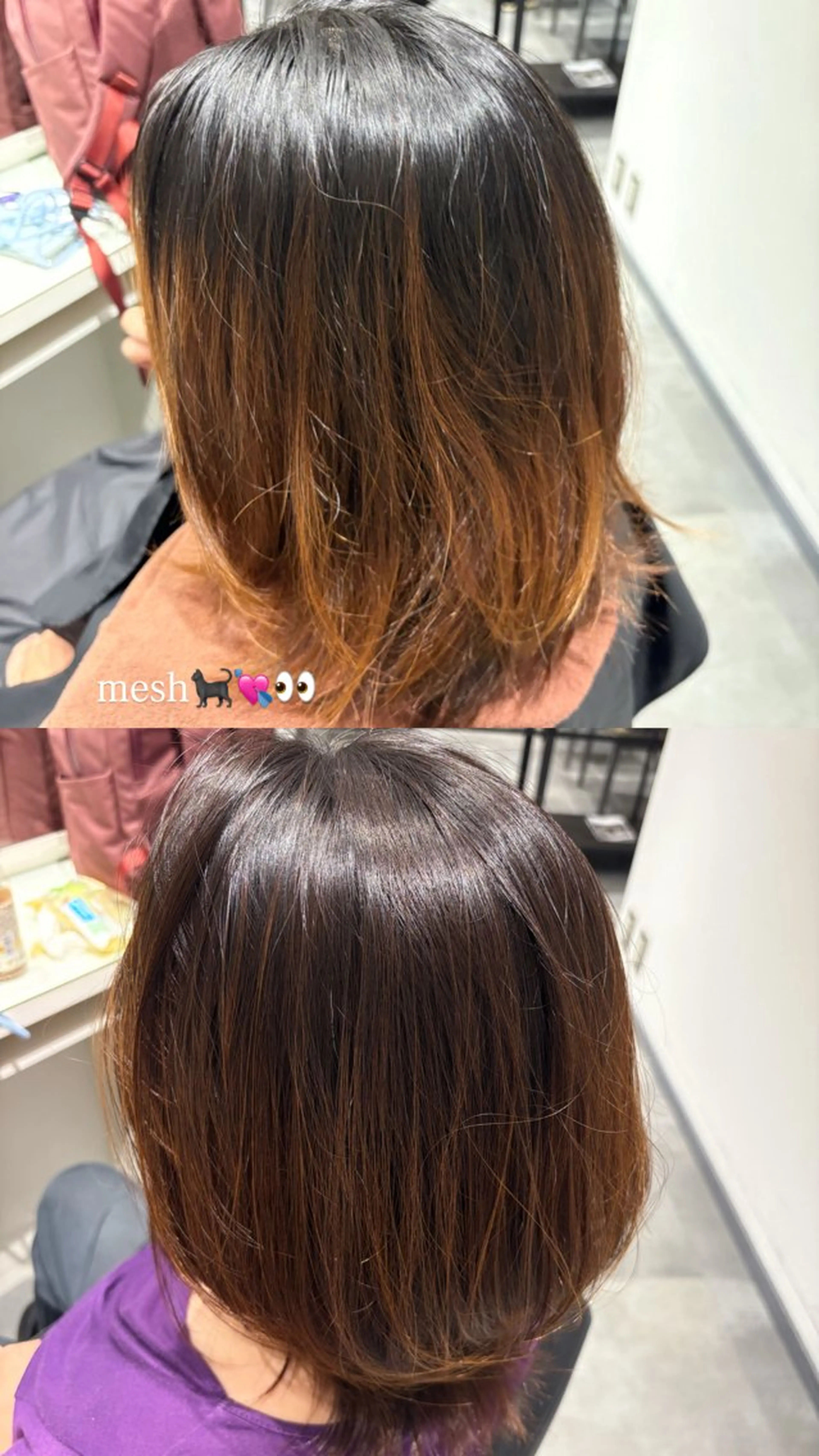 ミディアム カラー ハイライトカラー メッシュ ハイライト :)) Konoha⋆｡˚✩のヘアスタイル