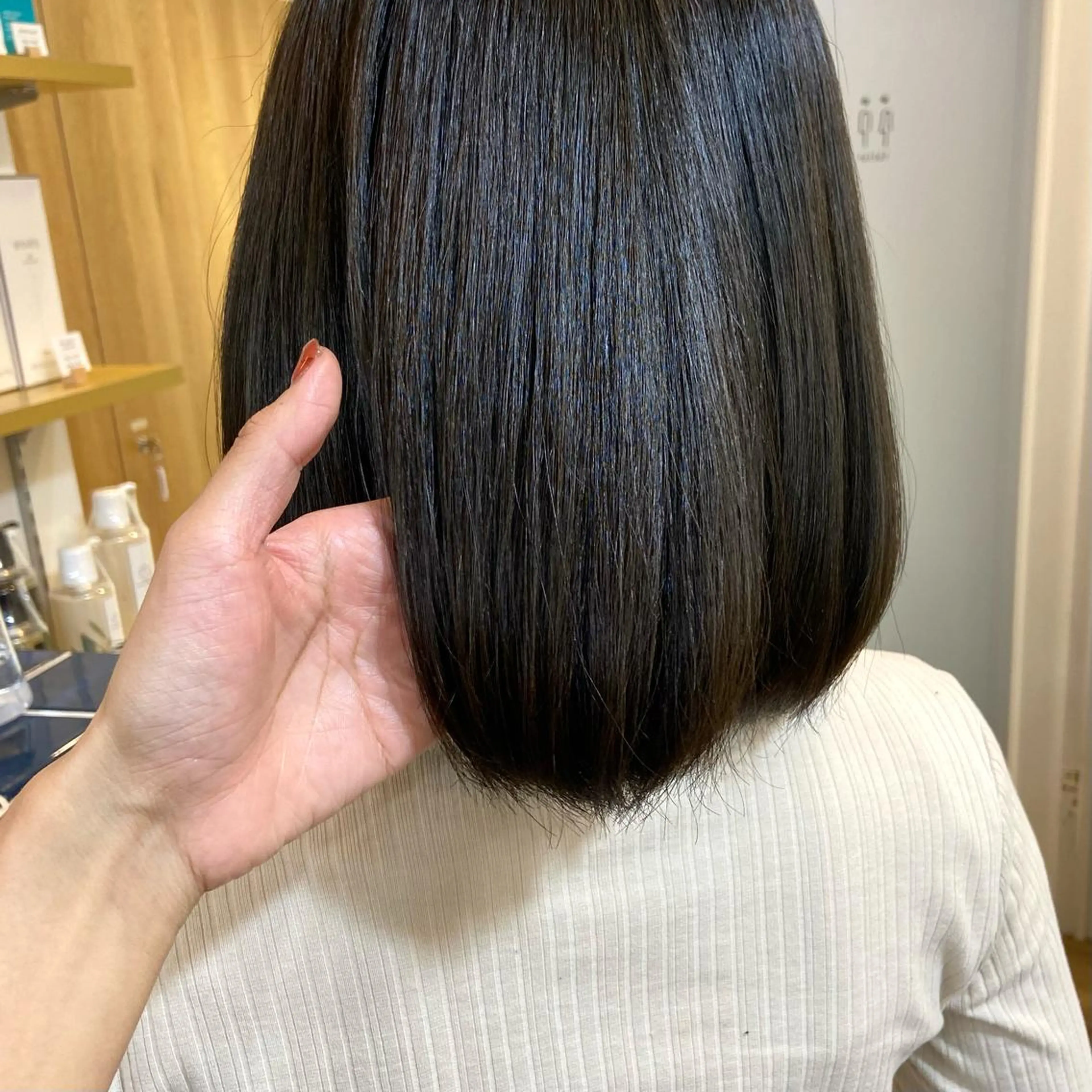 ミディアム カラー ベージュカラー ブリーチ ケアブリーチ 透明感カラー ダブルカラー mai 🎀 / 梅田美容室のヘアスタイル