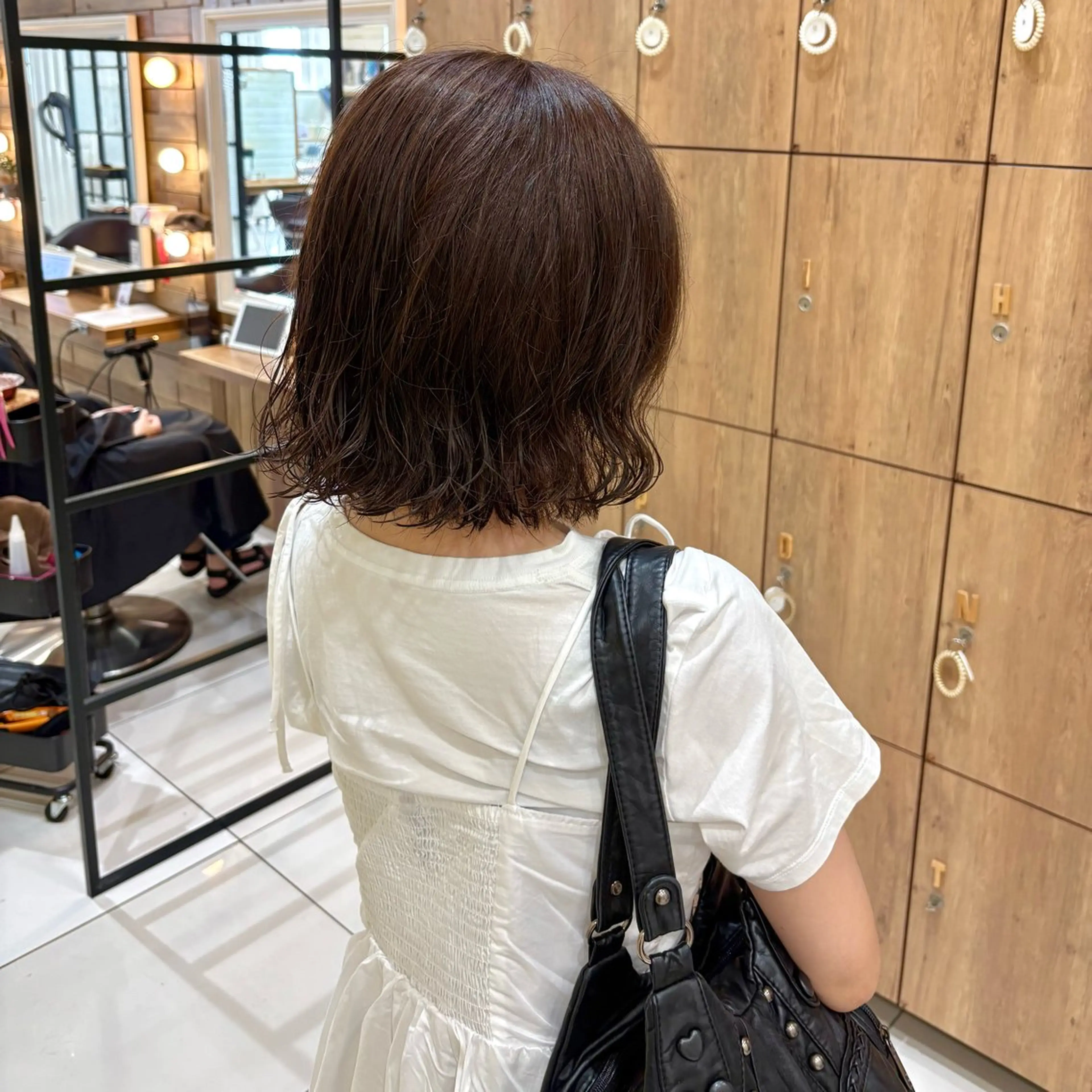 ミディアム カラー ヘアカラー アカネ/暖色カラー /ボブ🪐🧡のヘアスタイル