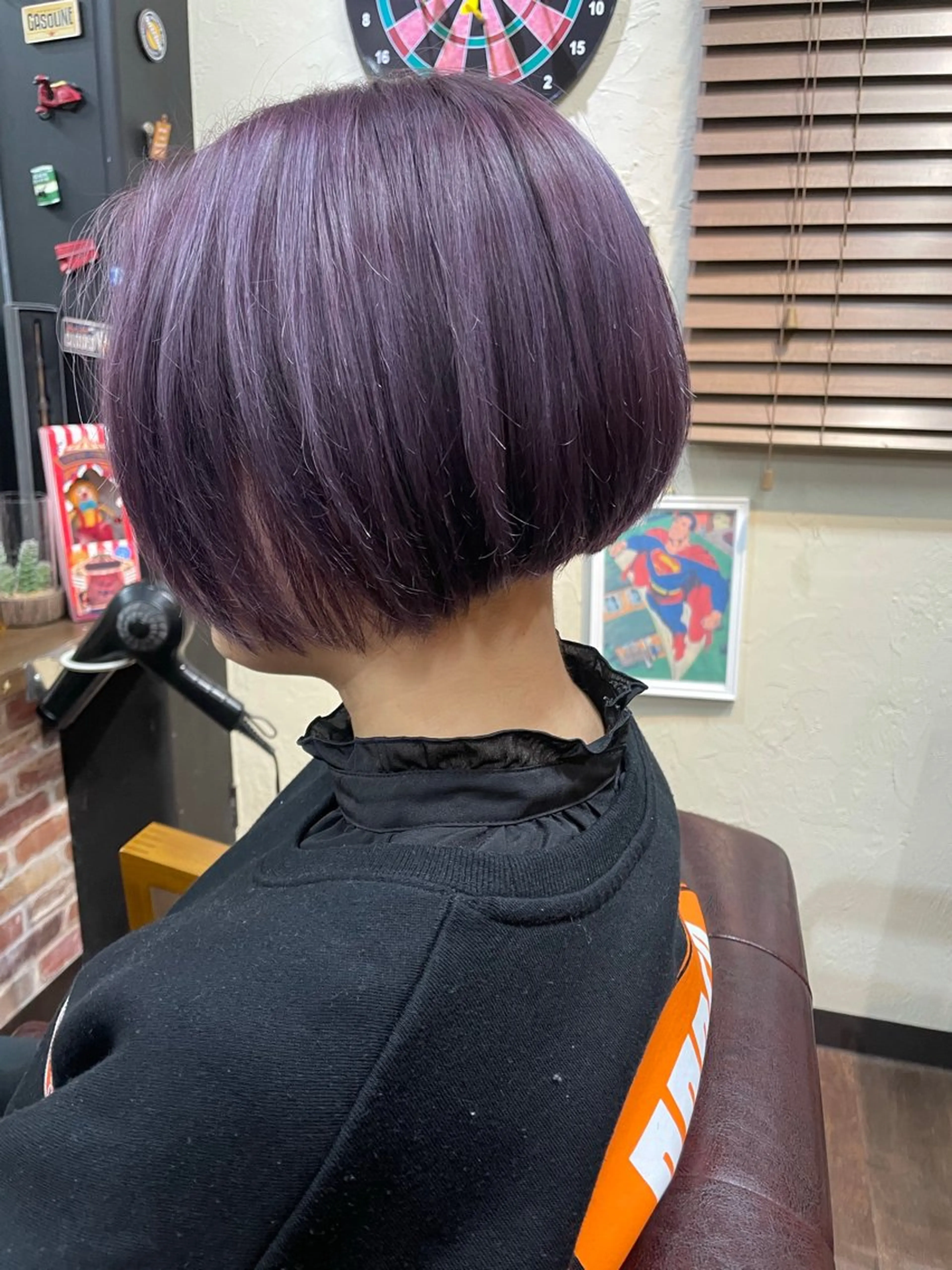 ショート カラー ブリーチ くせ毛 トリートメント ヘアカラー トリートメント 🌴 NALUスタイ リストおKIKU🏄のヘアスタイル