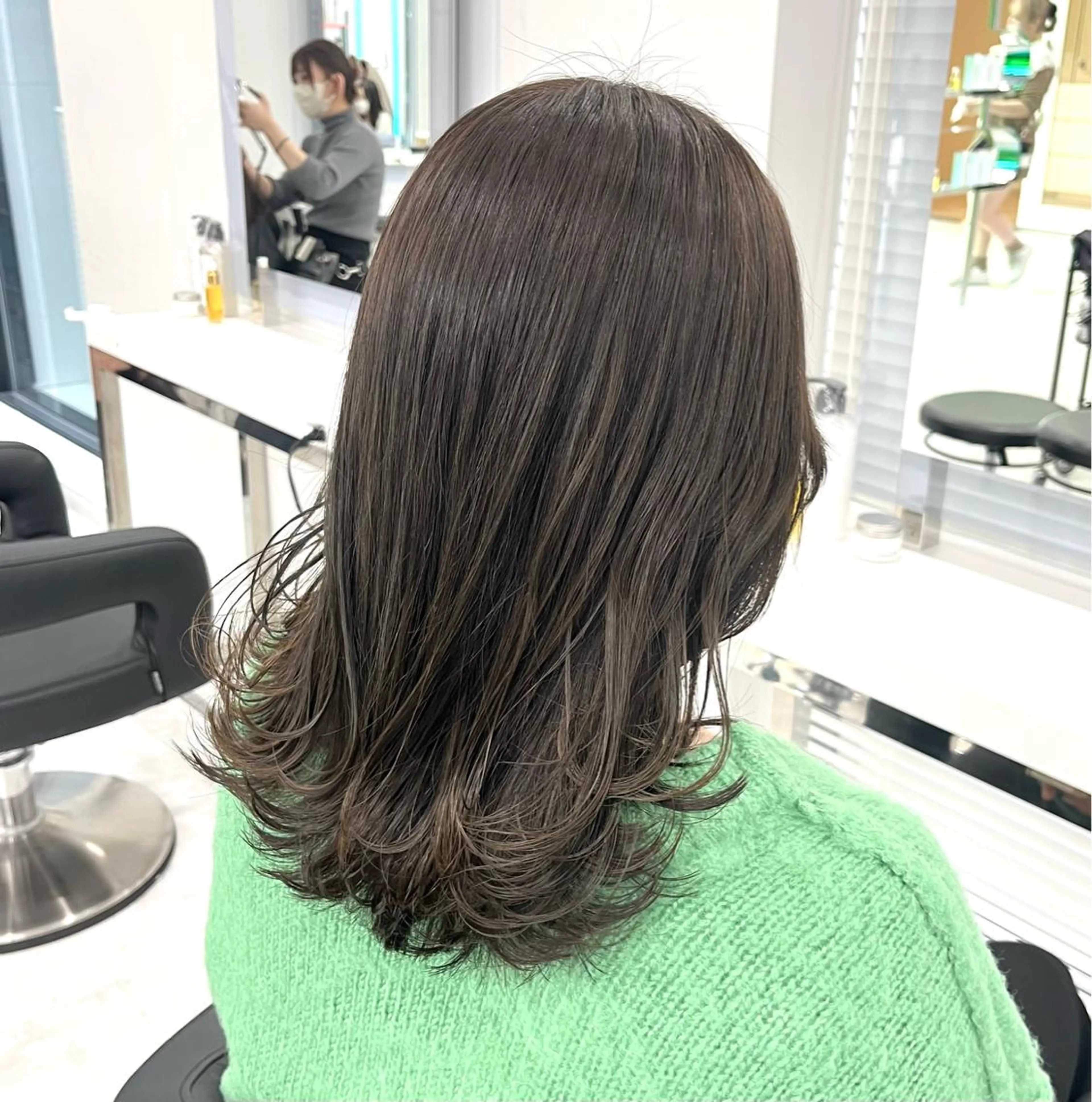 カラー 似合わせ💗透け感 💗うる艶カラー💗のヘアスタイル