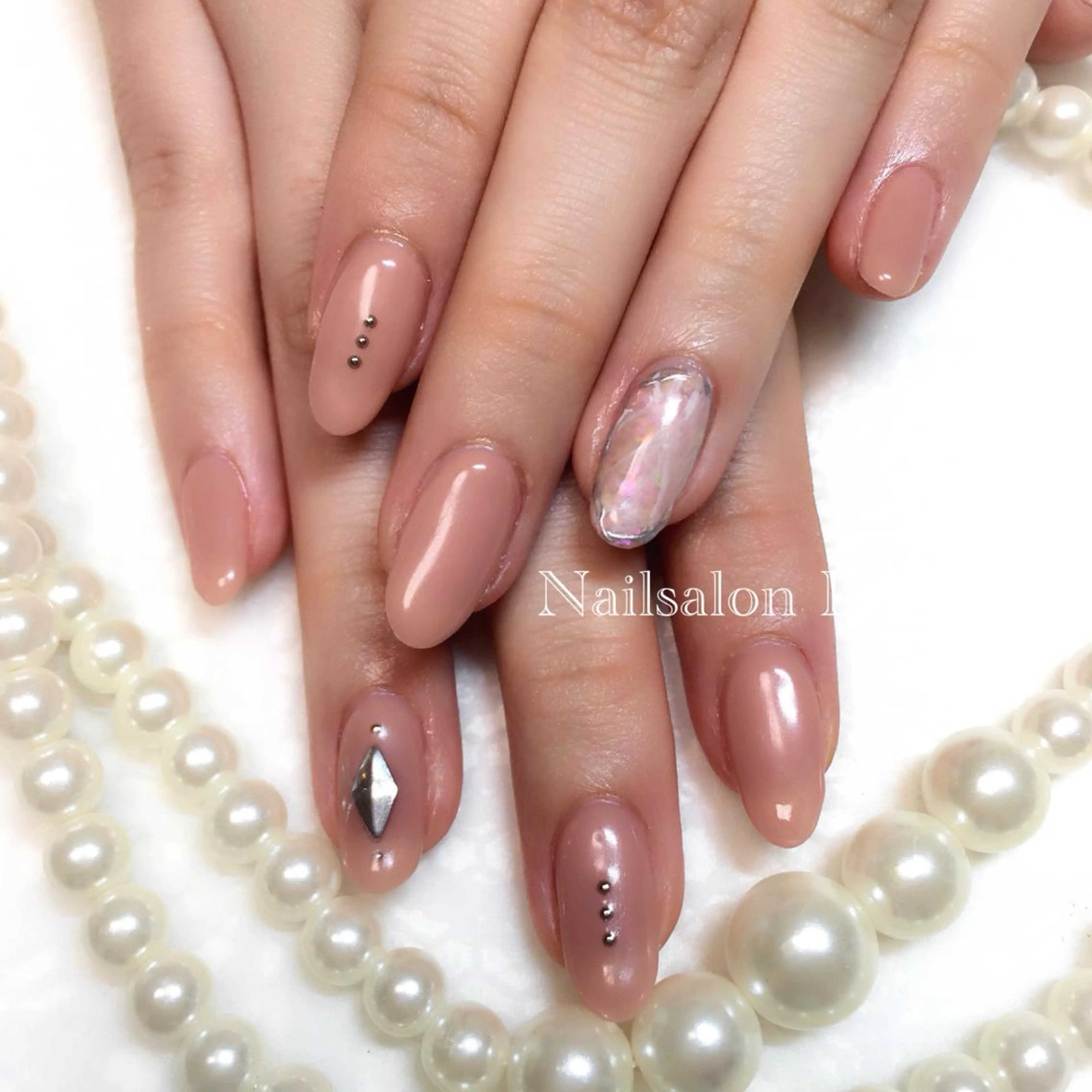 ネイル 大理石ネイル(マーブル) Nailsalon Lilyのネイルデザイン