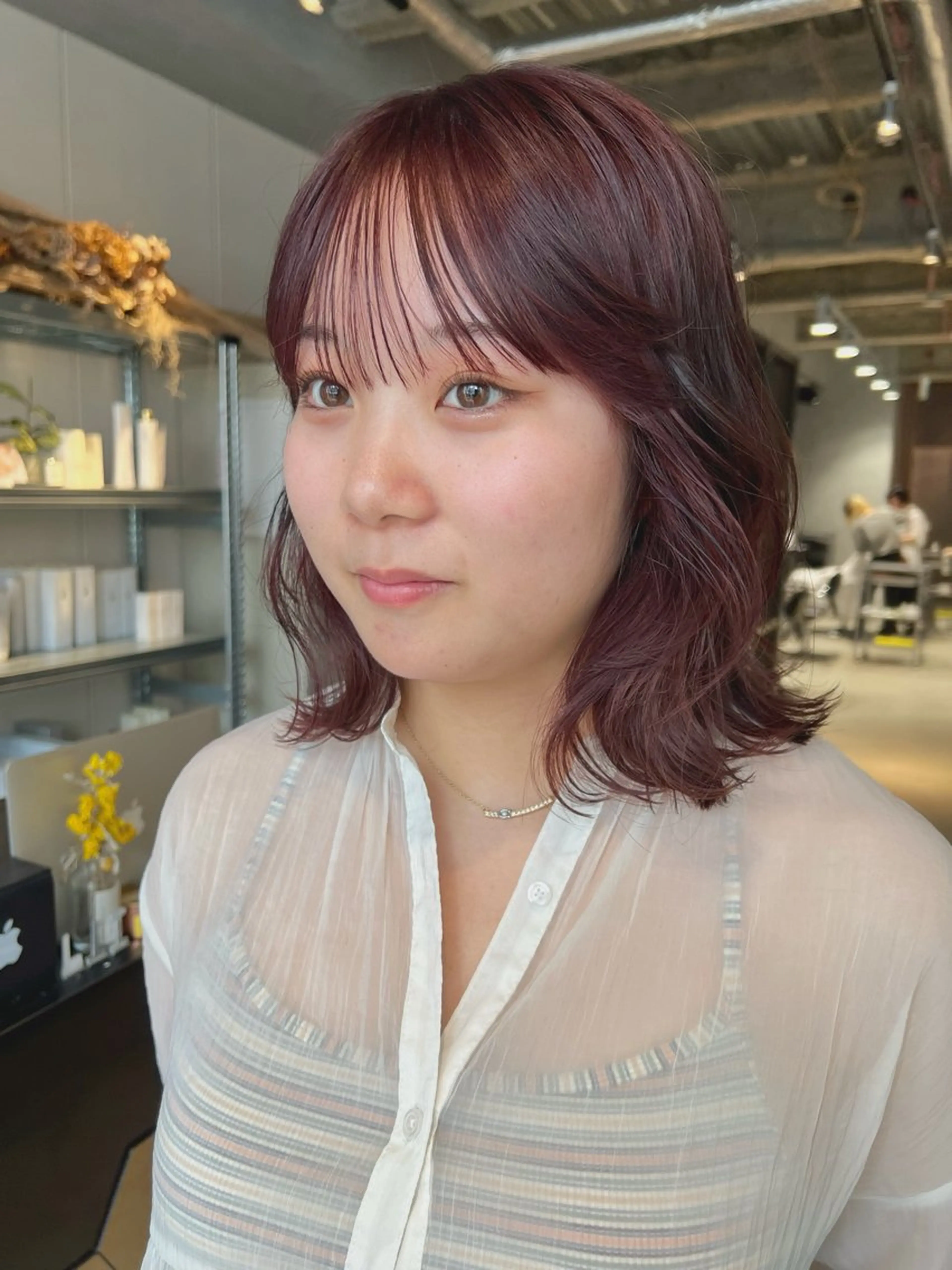 ミディアム カット ヘアカラー 大澤 叶方のヘアスタイル