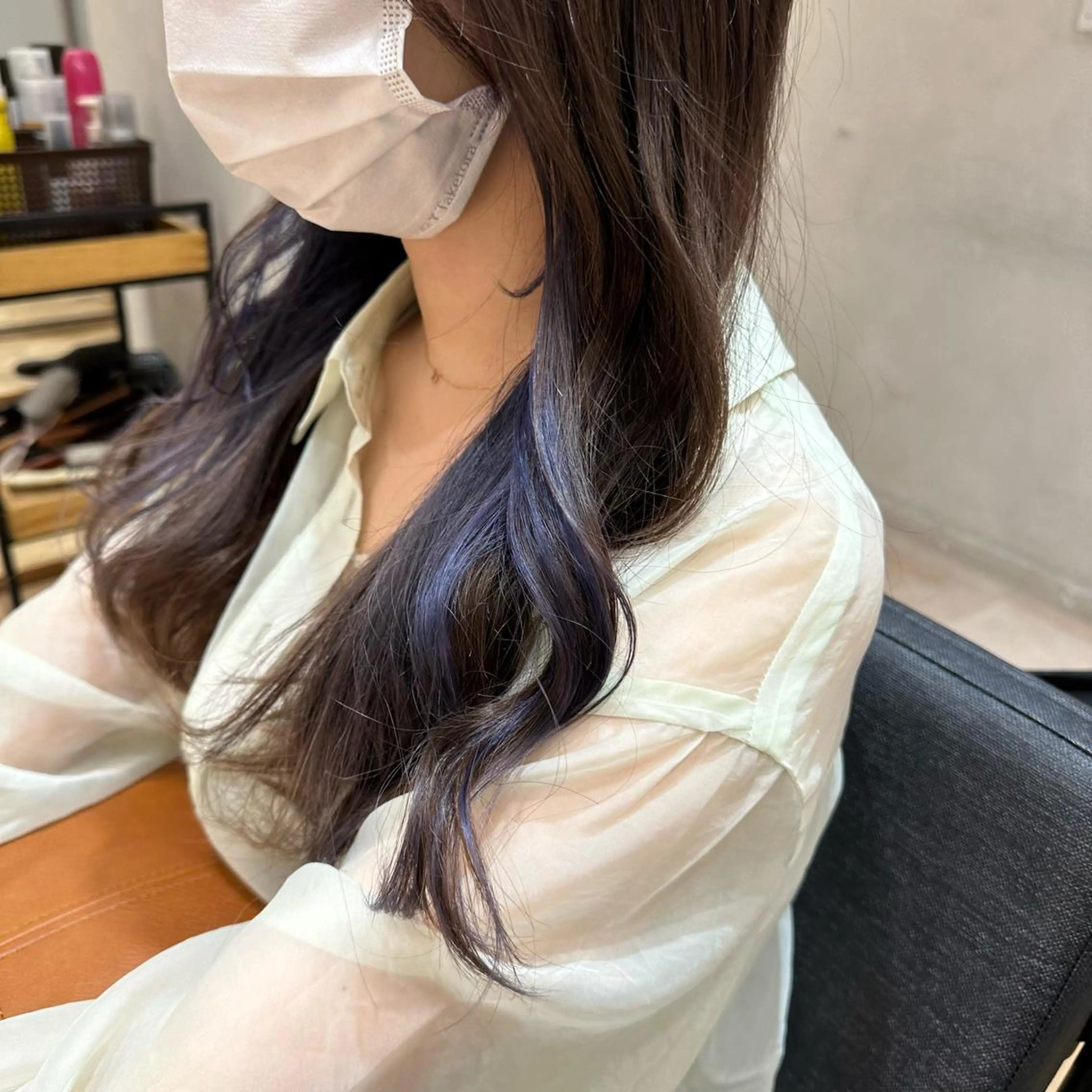 ロング カラー ブルーカラー ブルーラベンダー ラベンダーカラー ヘアカラー Nao 【EIGHT札幌】のヘアスタイル