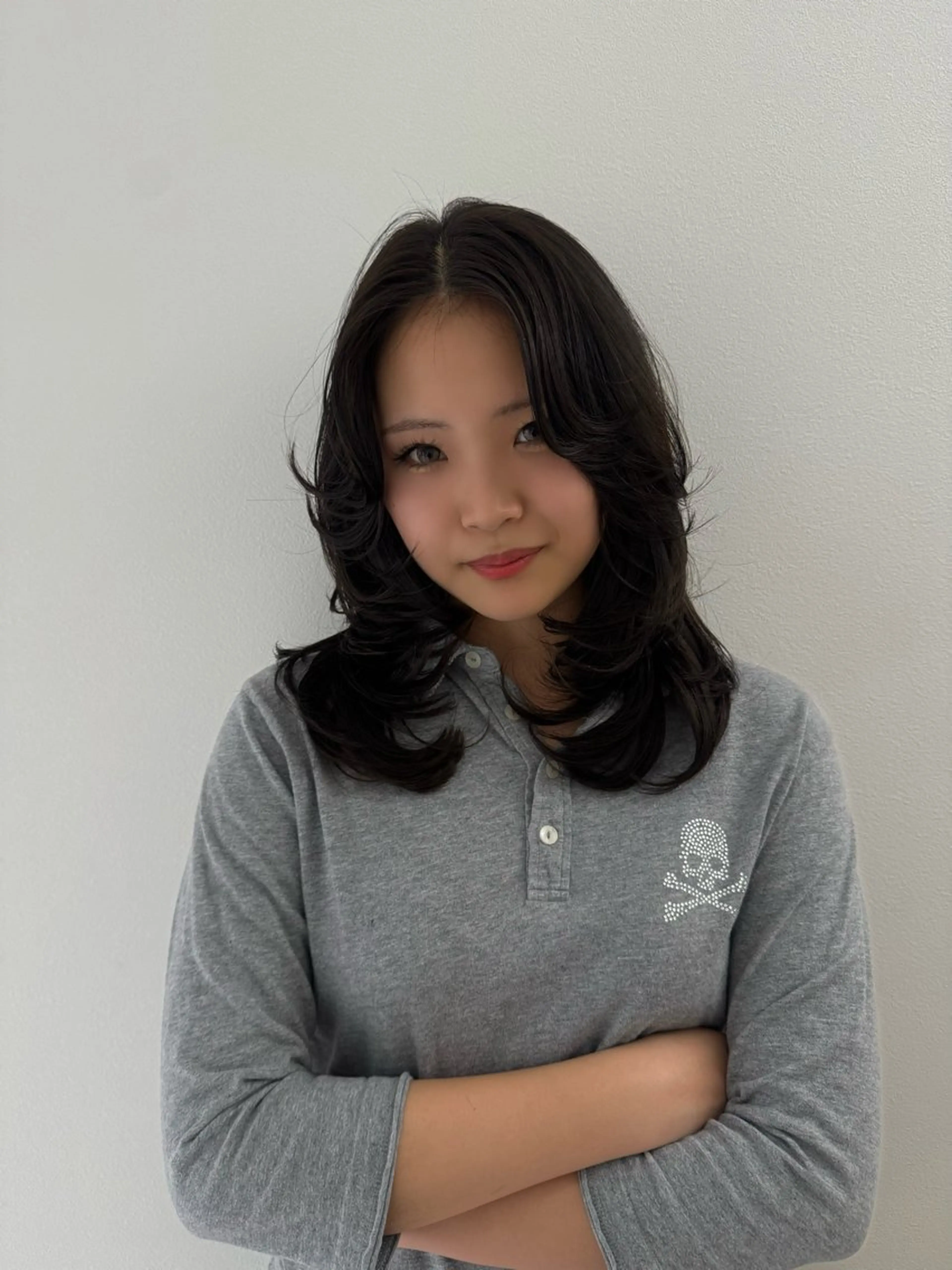 セミロング rina/無料 レイヤーカット/上野のヘアスタイル