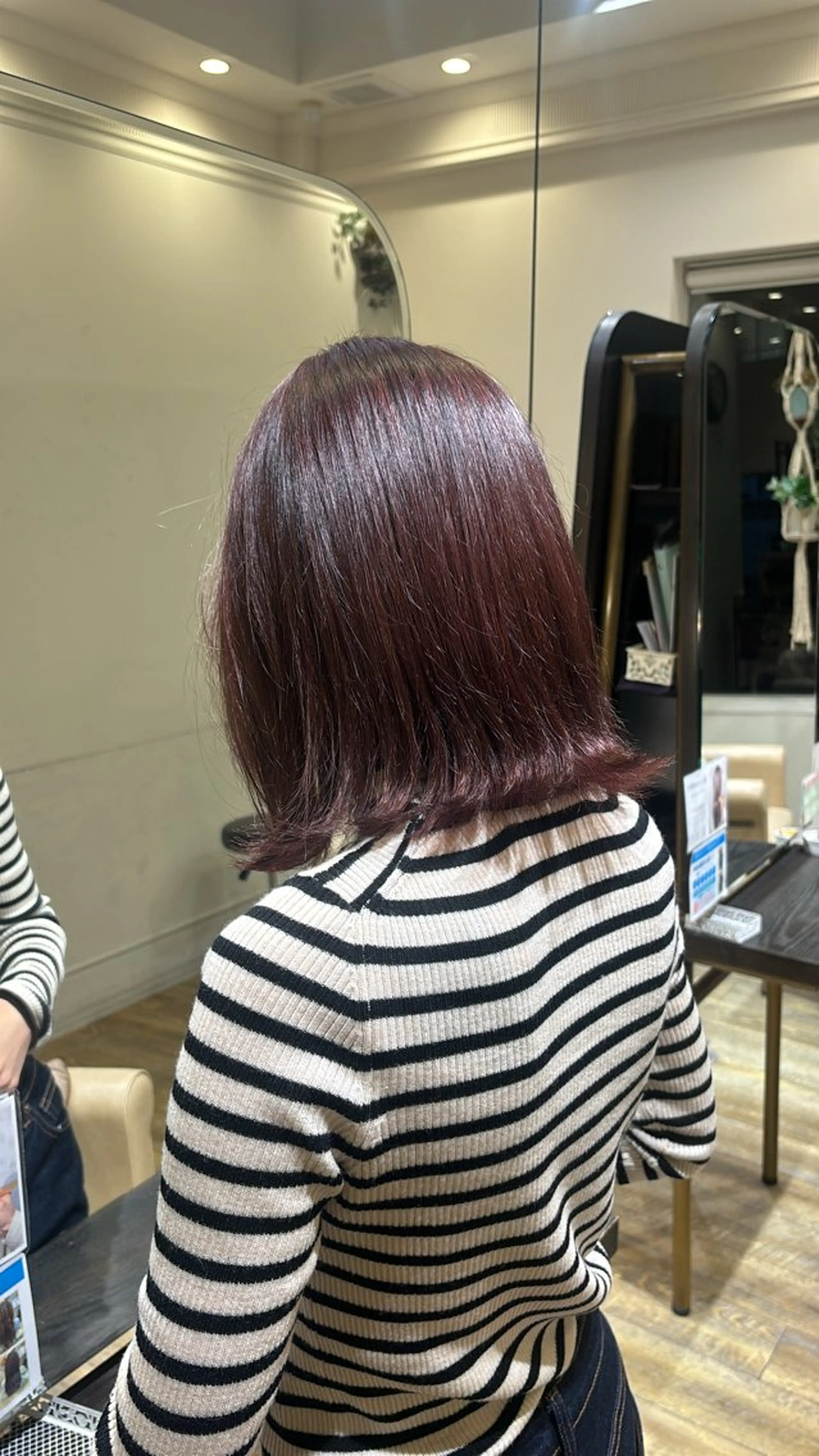 ミディアム カラー レッドカラー 和泉市/mahae/ 齋藤のヘアスタイル