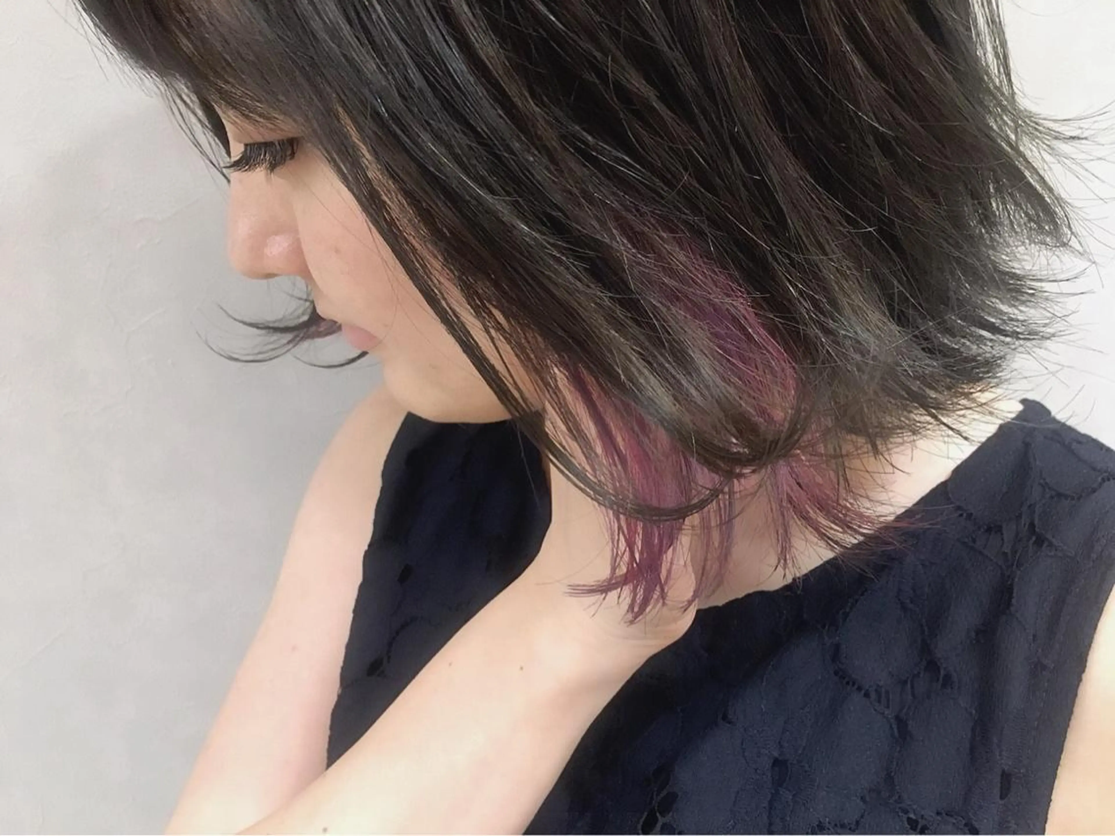 セミロング カラー ヘアアレンジ 指名支持率NO.1 スタイリストのヘアスタイル