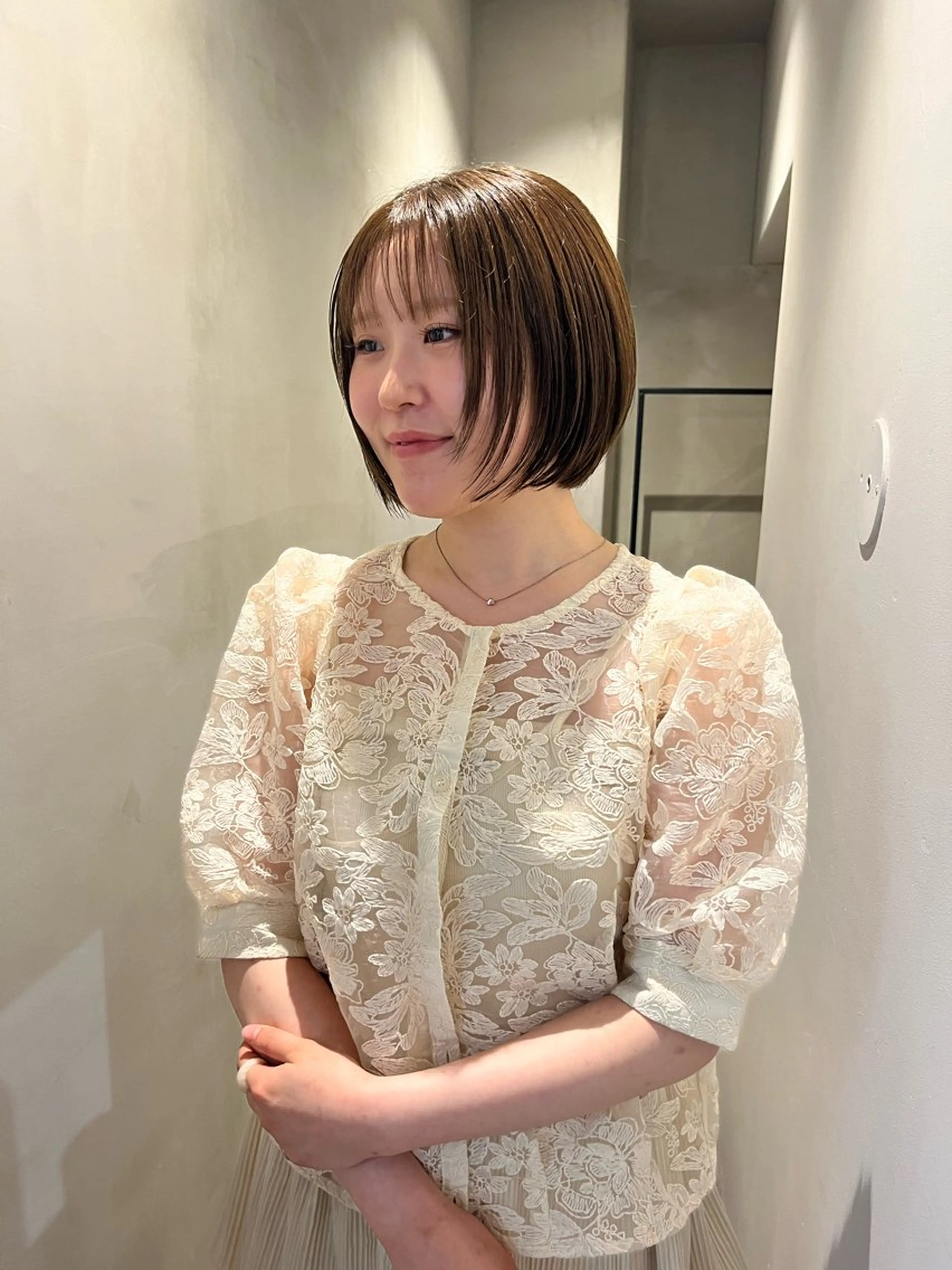 ショート カラー ボブ 似合わせカット ショートヘア 小顔カット カット ヘアカラー トリートメント ロエ平尾山荘所属・ショート/ハイライト /平尾/薬院/綜一郎のヘアスタイル