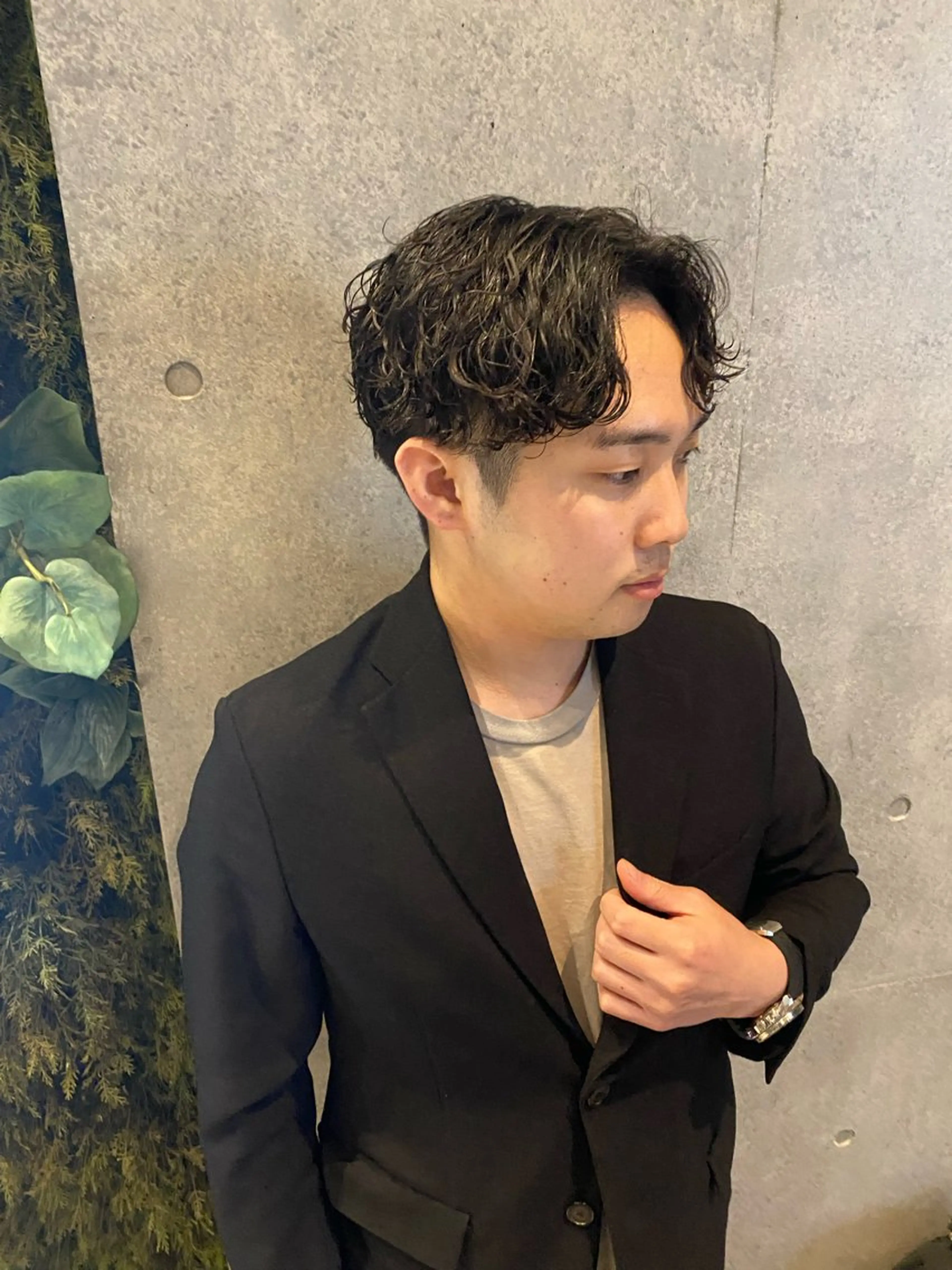 ショート カット パーマ 似合わせメンズ特化 渡辺尚暉のヘアスタイル