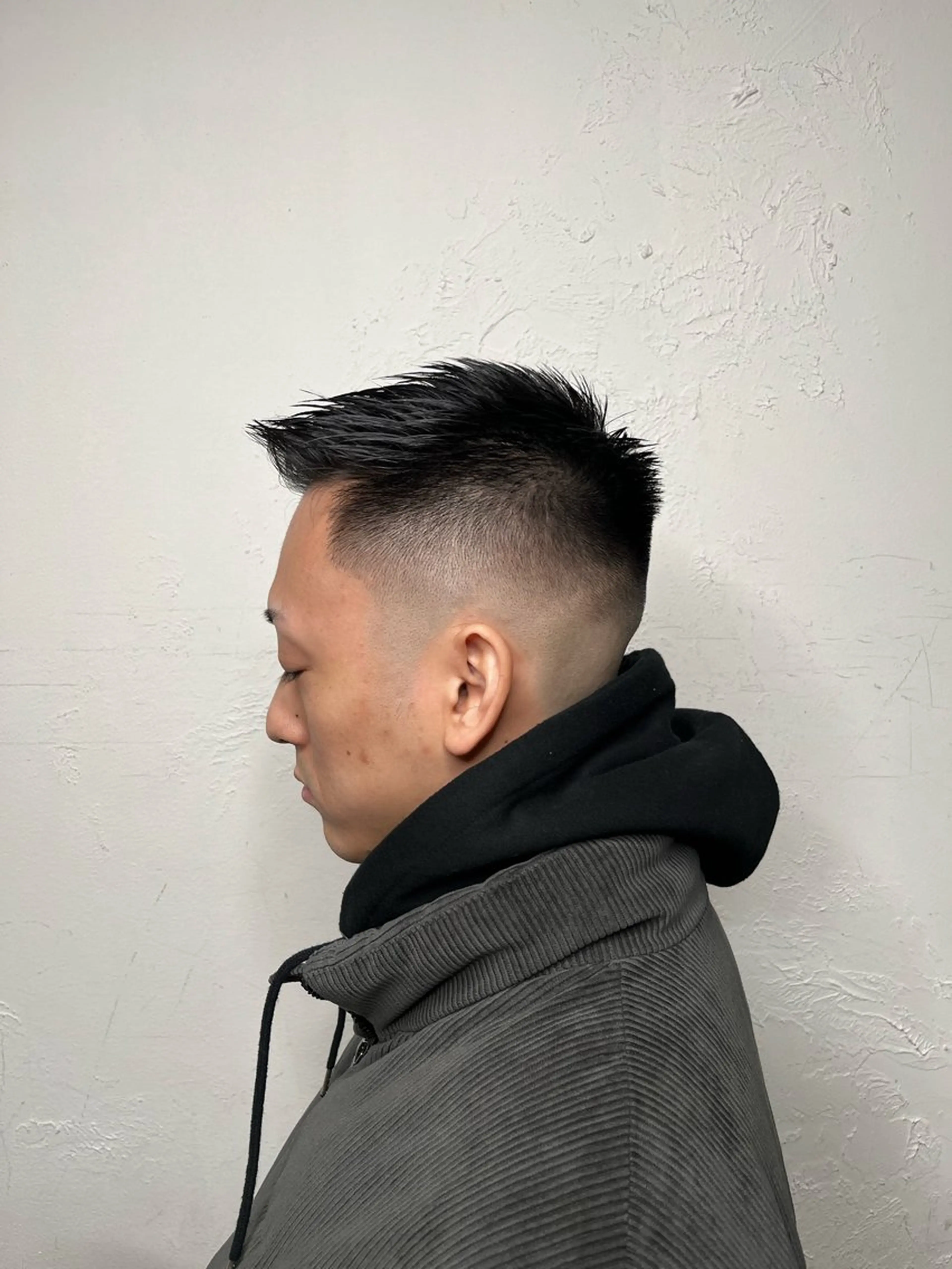 ショート メンズ センターパート ダウンパーマ フェードカット メンズハイライト メンズパーマ カット トリートメント 💈メンズ特化💈 TASUKUのヘアスタイル