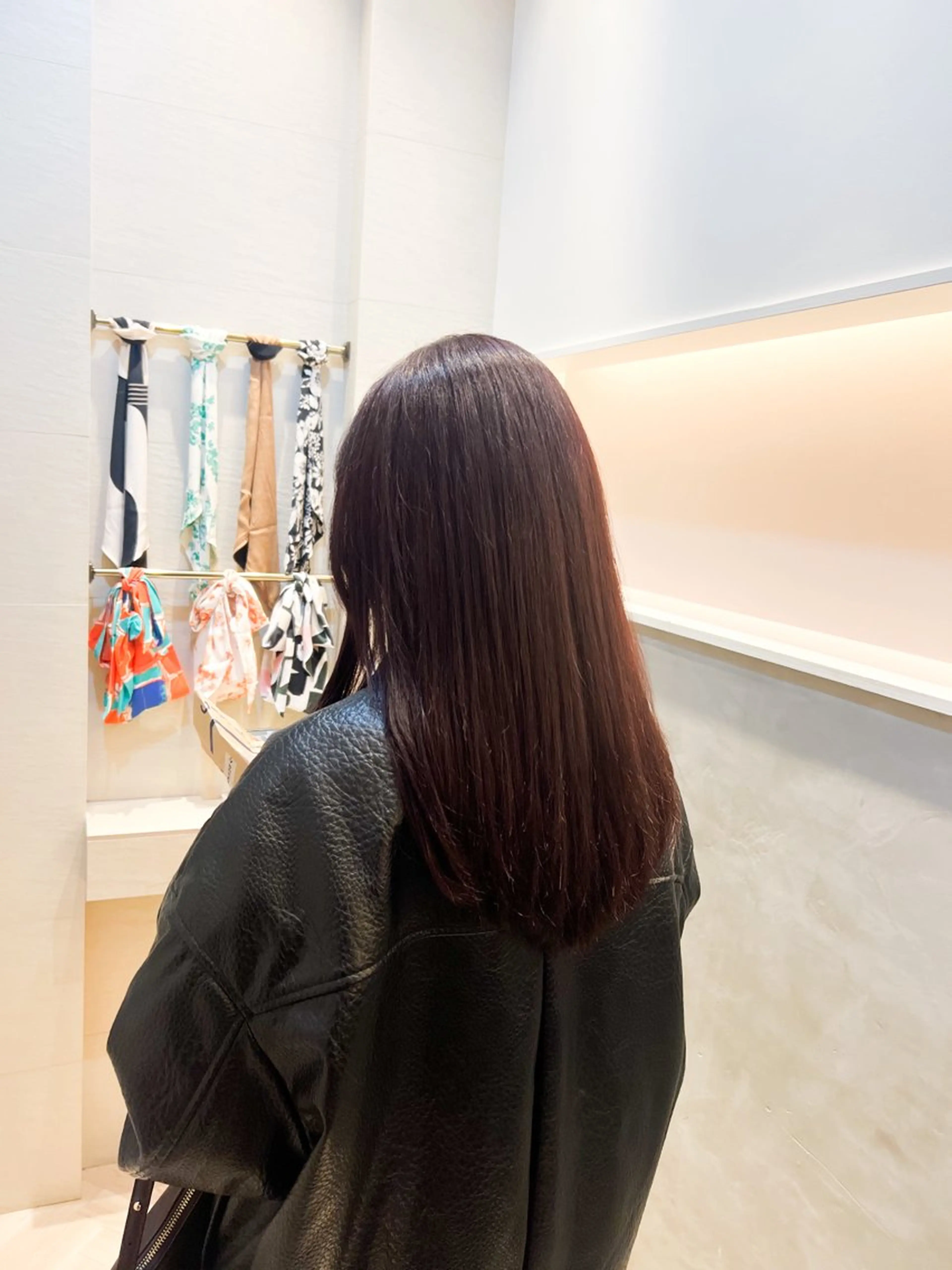 ロング カラー 透明感カラー パープルカラー ヘアカラー トリートメント 艶カラー/透明感 /ヒグチアオイのヘアスタイル