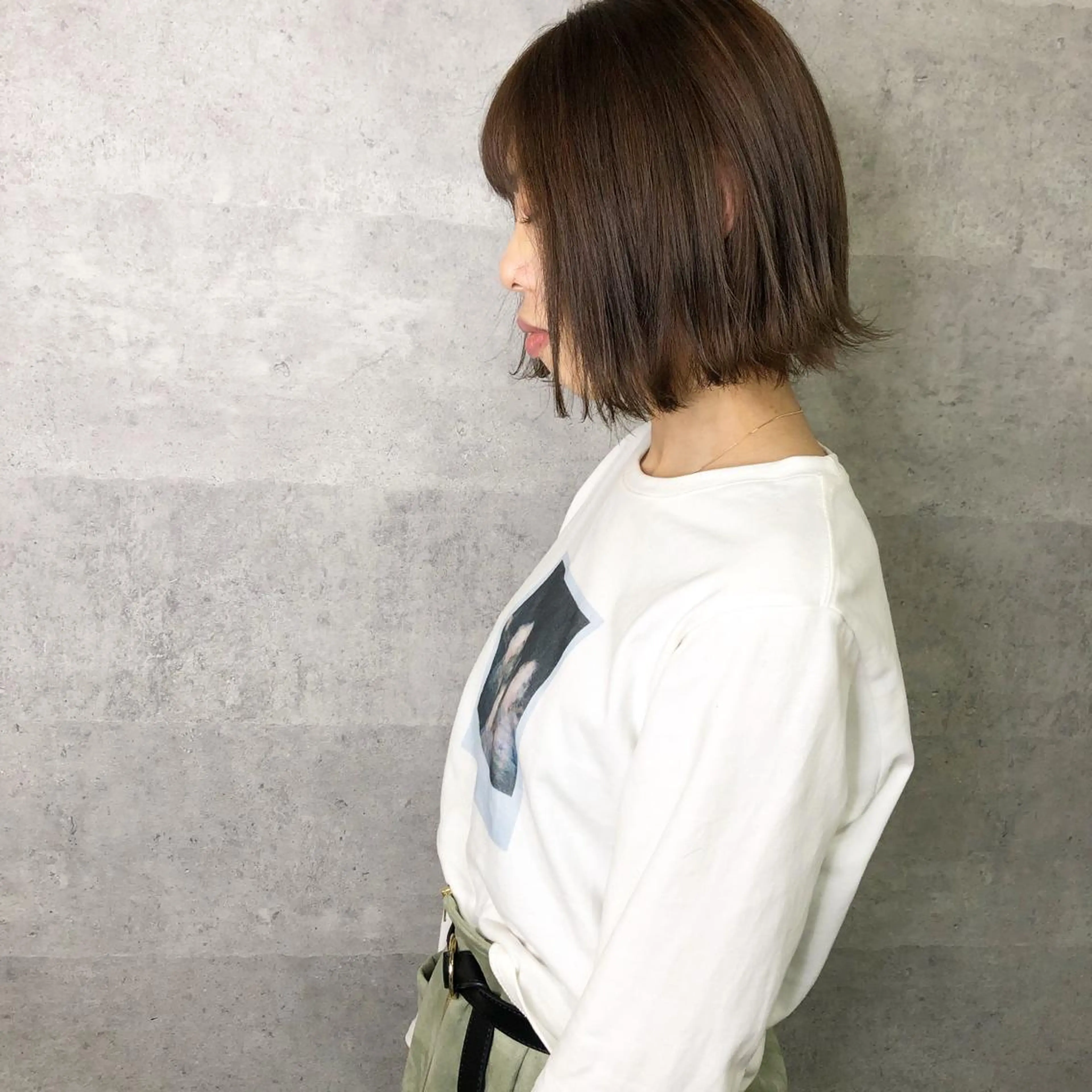 ショート カラー 髪質改善 中川　翔のヘアスタイル