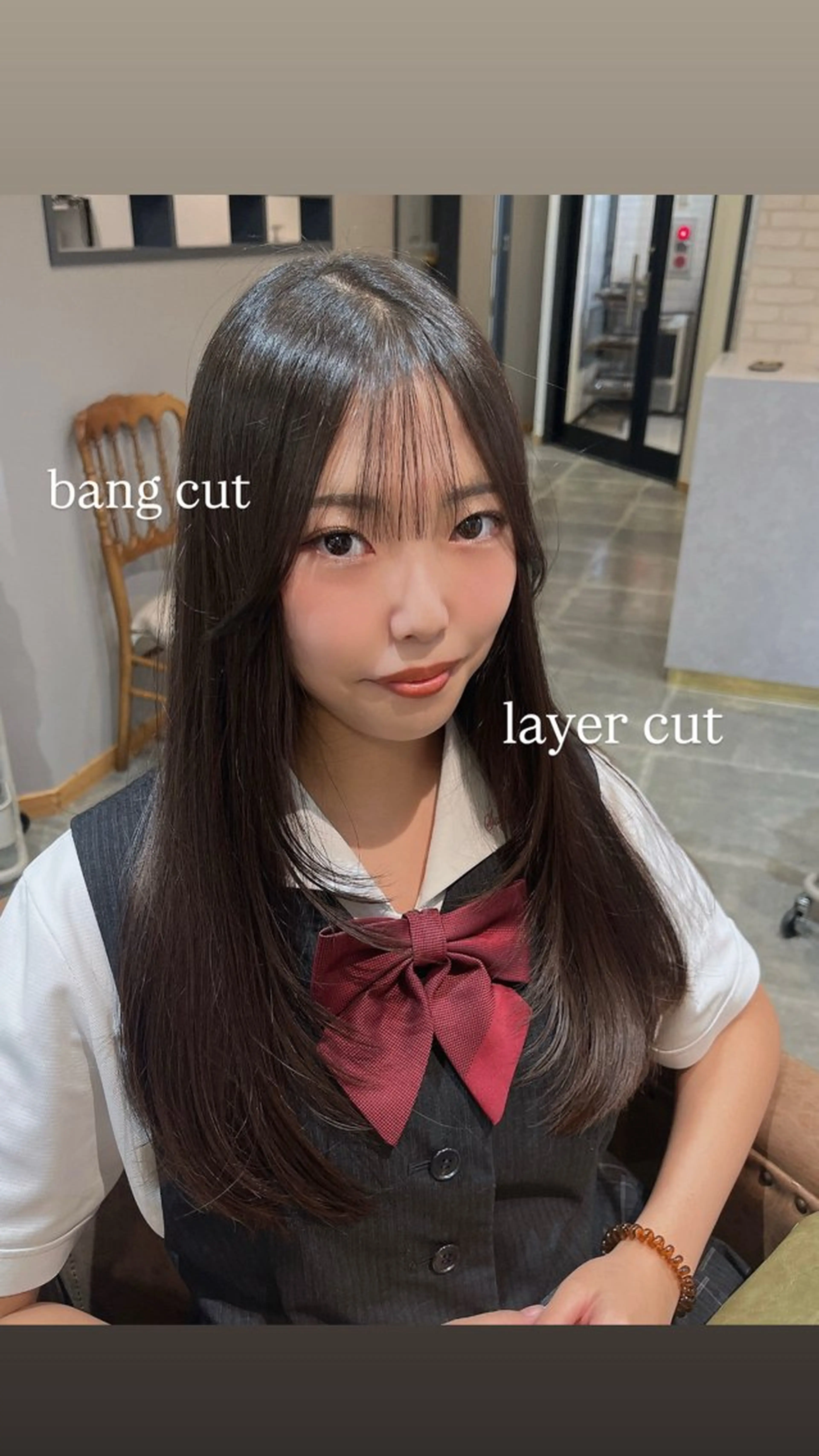 ロング カット 緒方 つばさのヘアスタイル