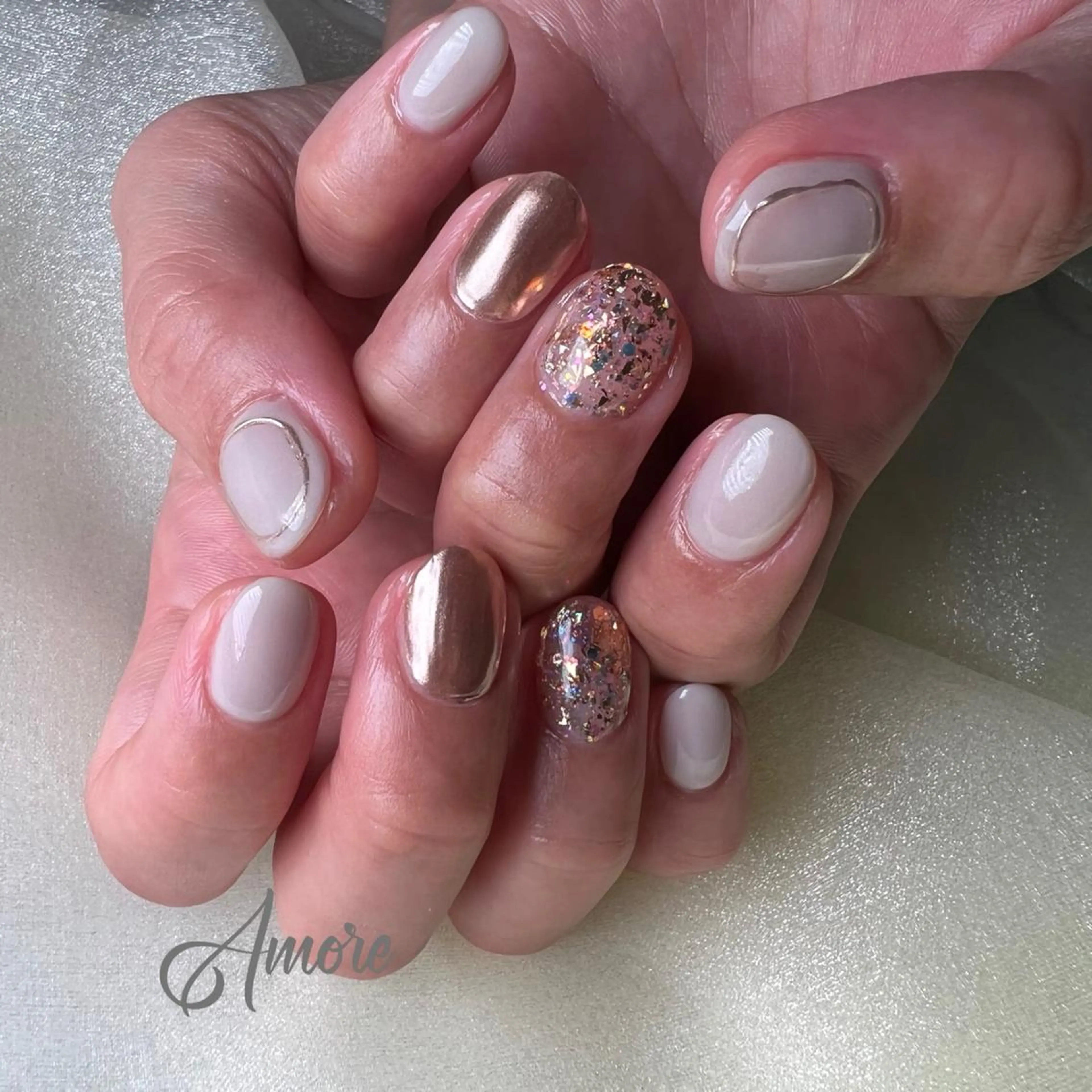 ネイル ジェルネイル 氷ネイル・うるうるネイル マグネットネイル ミラーネイル ニュアンスネイル You kyehwaのネイルデザイン