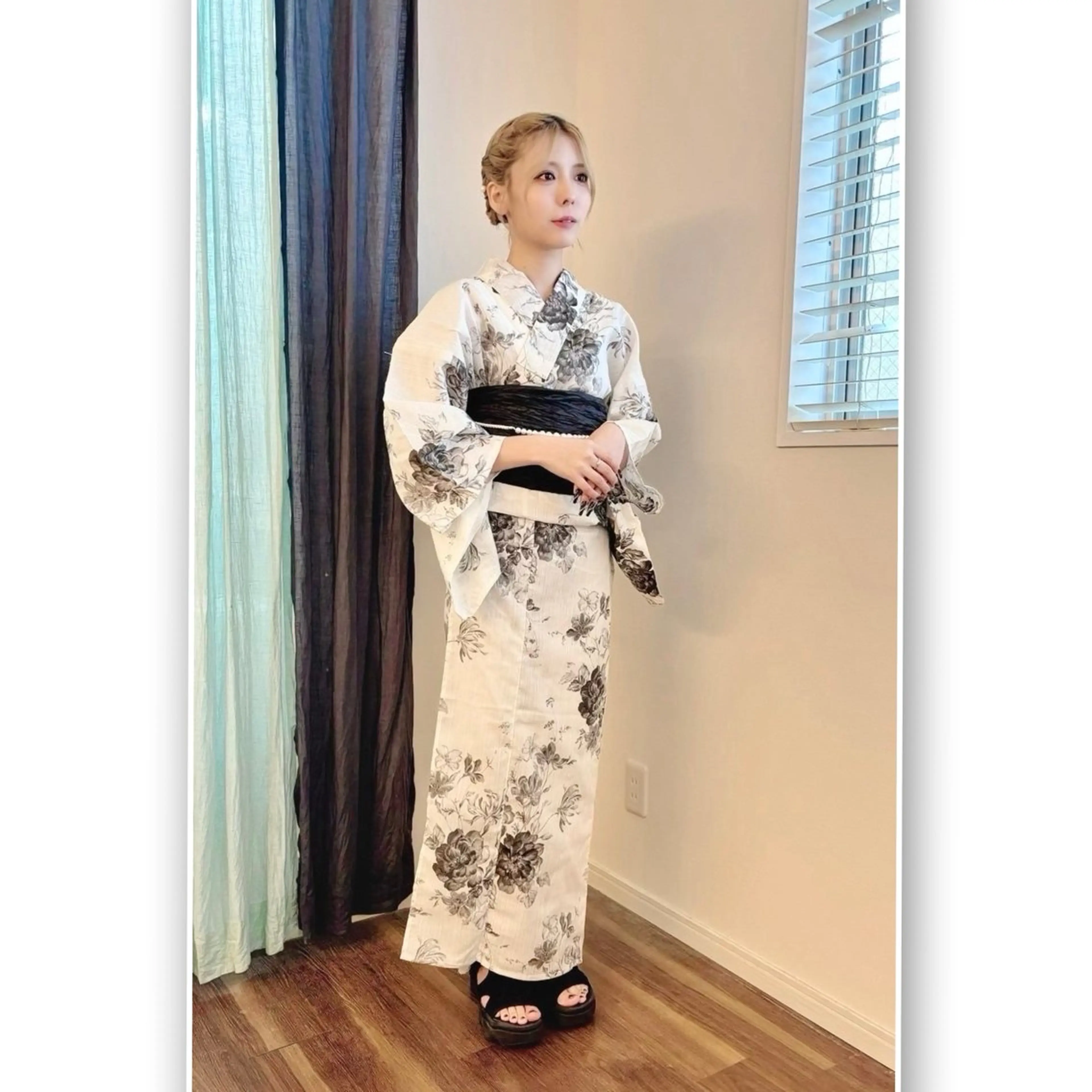 ミディアム ヘアアレンジ 浴衣 elua kanekoのマツエク・マツパデザイン