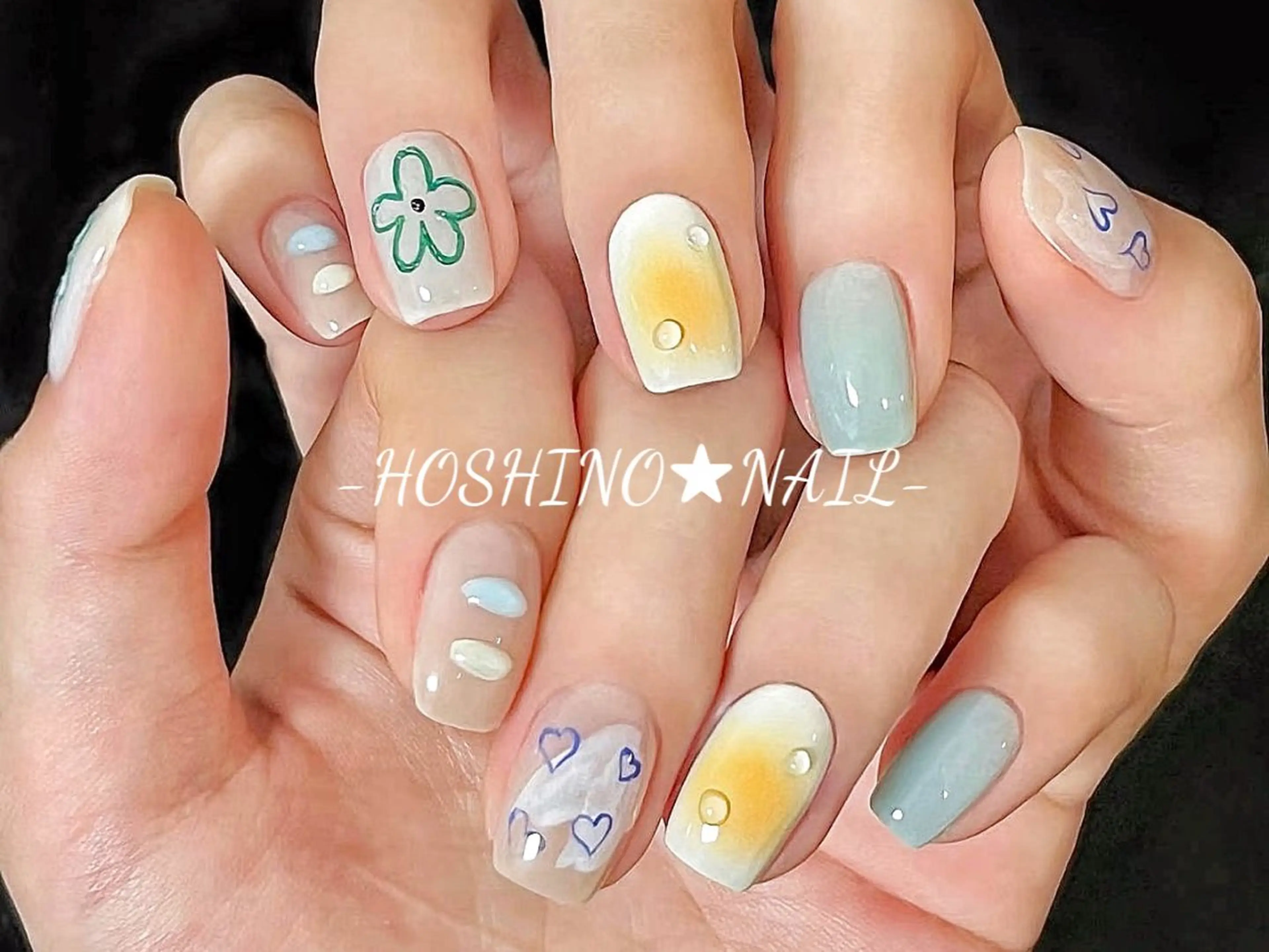 ネイル 長さ出し フットネイル フレンチネイル ジェルネイル 韓国ネイル ★HOSHINO NAIL★新宿店のネイルデザイン