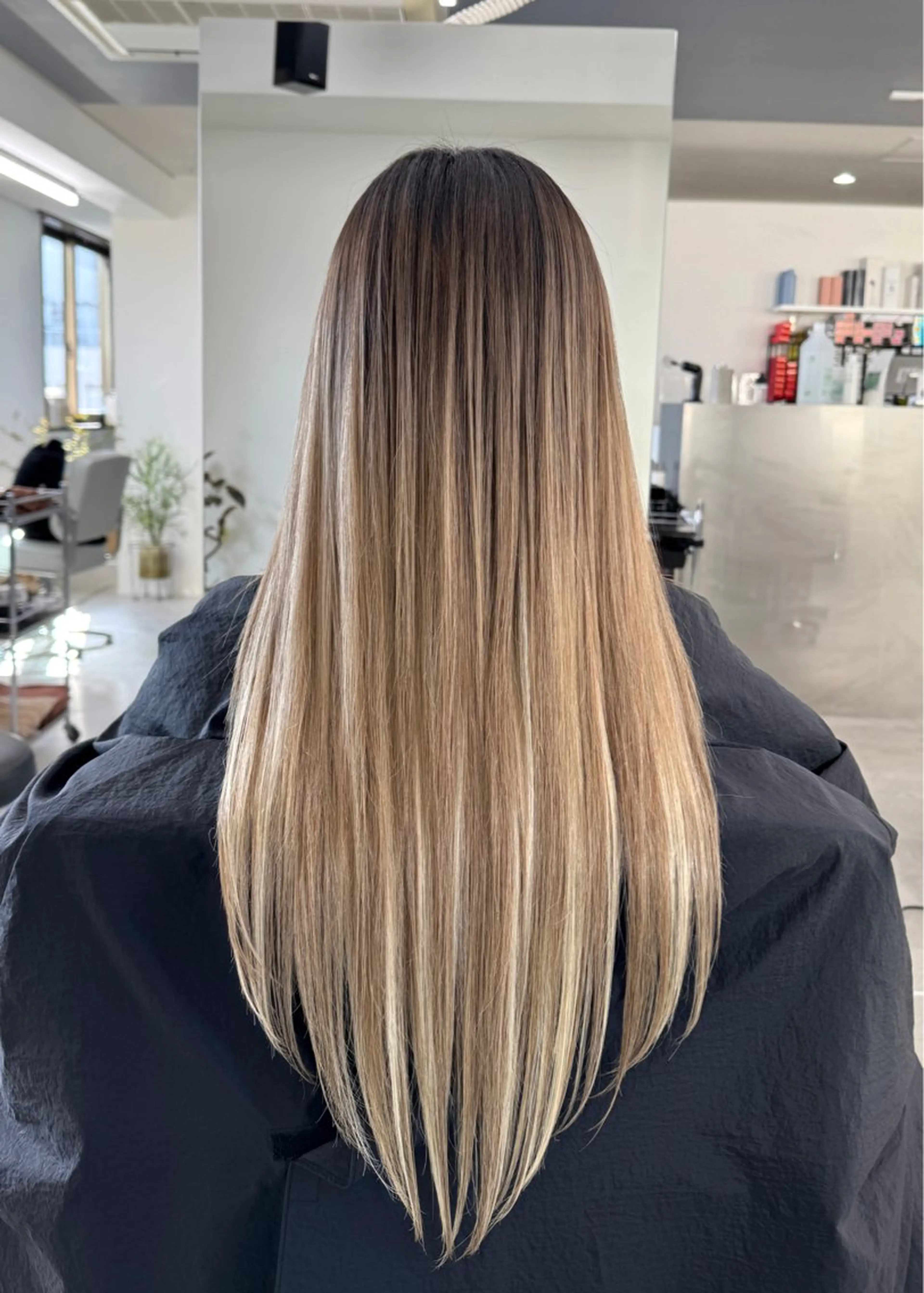 ロング エクステ レイヤーカット エクステ yuna/透明感 カラー/エクステのヘアスタイル