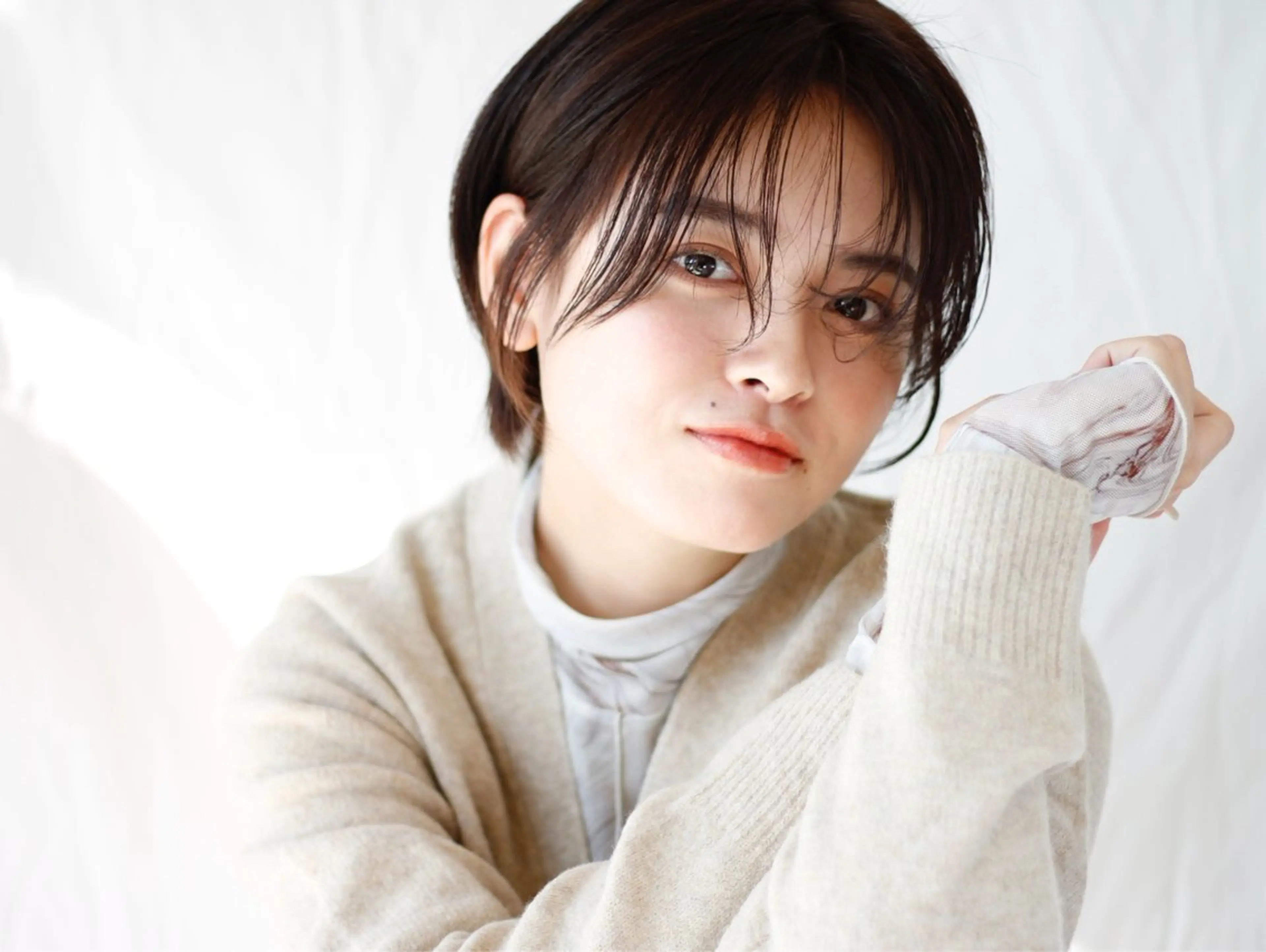 ショート 顔周りデザイン/ ママ美容師/濱ほのかのヘアスタイル