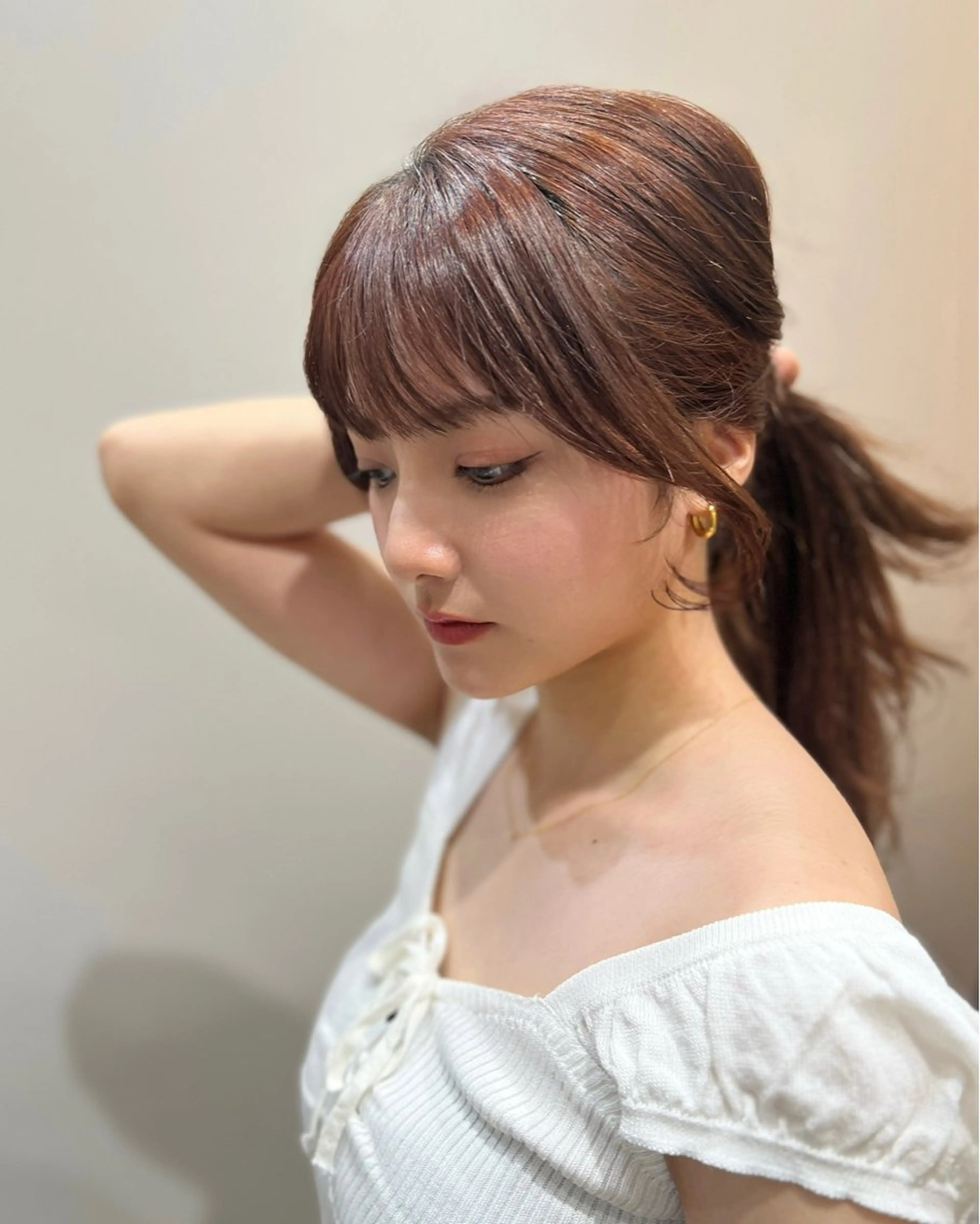 セミロング カラー 顔周りカット 小顔カット 顔まわり職人🇰🇷 韓国ヘア/KAITOのヘアスタイル