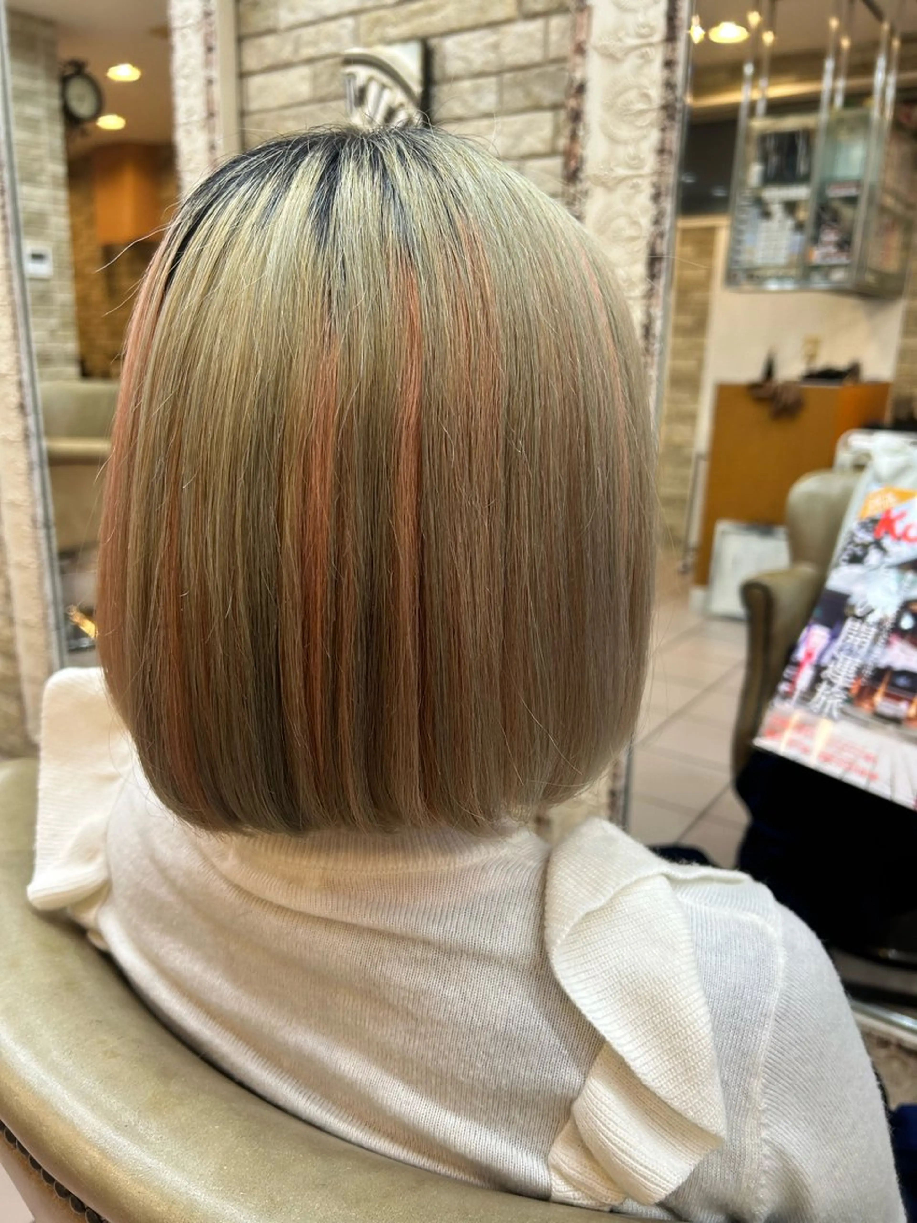 ミディアム ミディアムパーマ ボブ くせ毛 TAKUMI for hair所属・TAKUMI‪✂︎‬ Ayamiのヘアスタイル