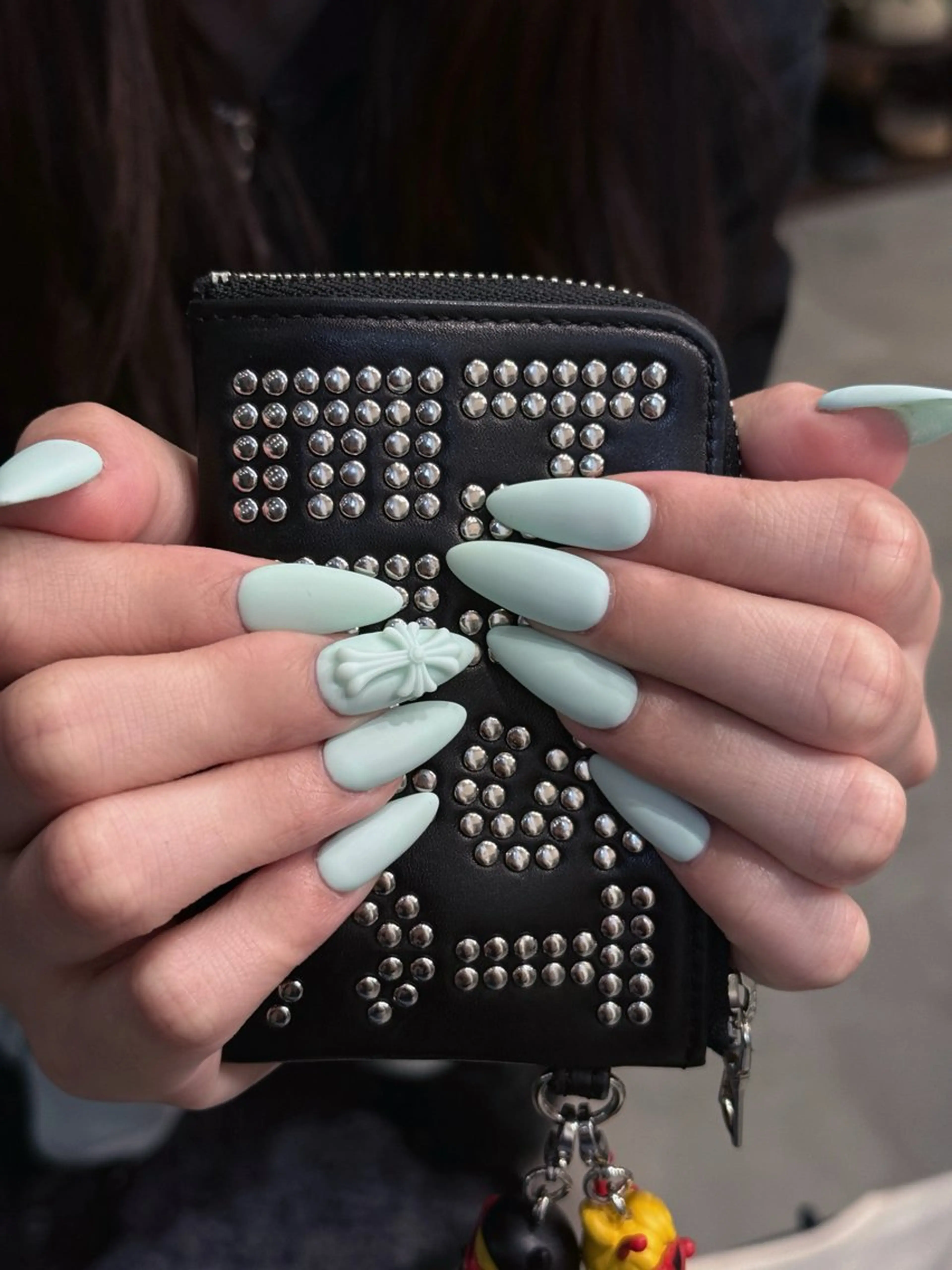 ネイル オーロラネイル ブルー チークネイル フットネイル フレンチネイル ハンドネイル JAN 168 池袋のネイルデザイン