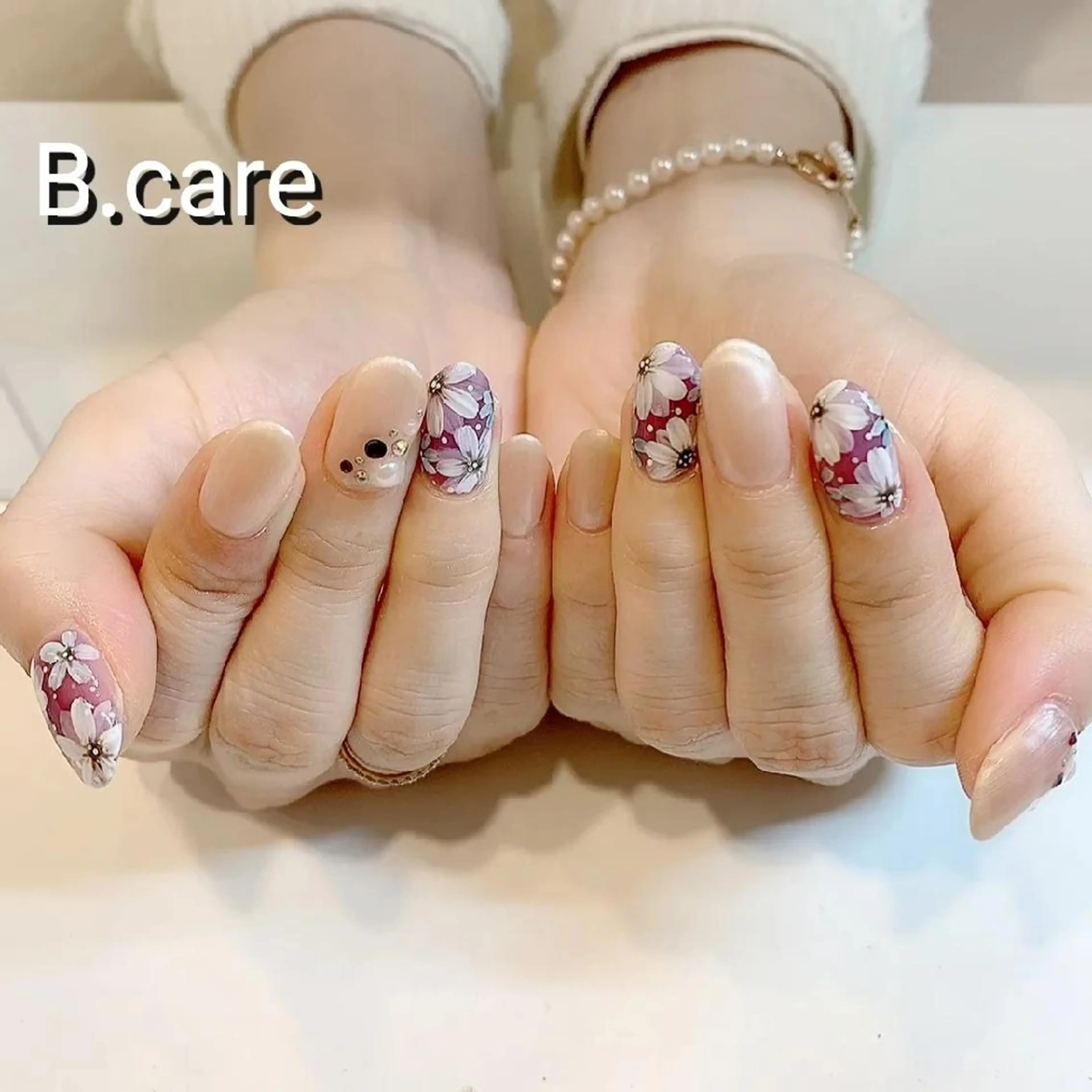 ネイル アートネイル 春ネイル B.care自由ヶ丘所属・早坂  のネイルデザイン