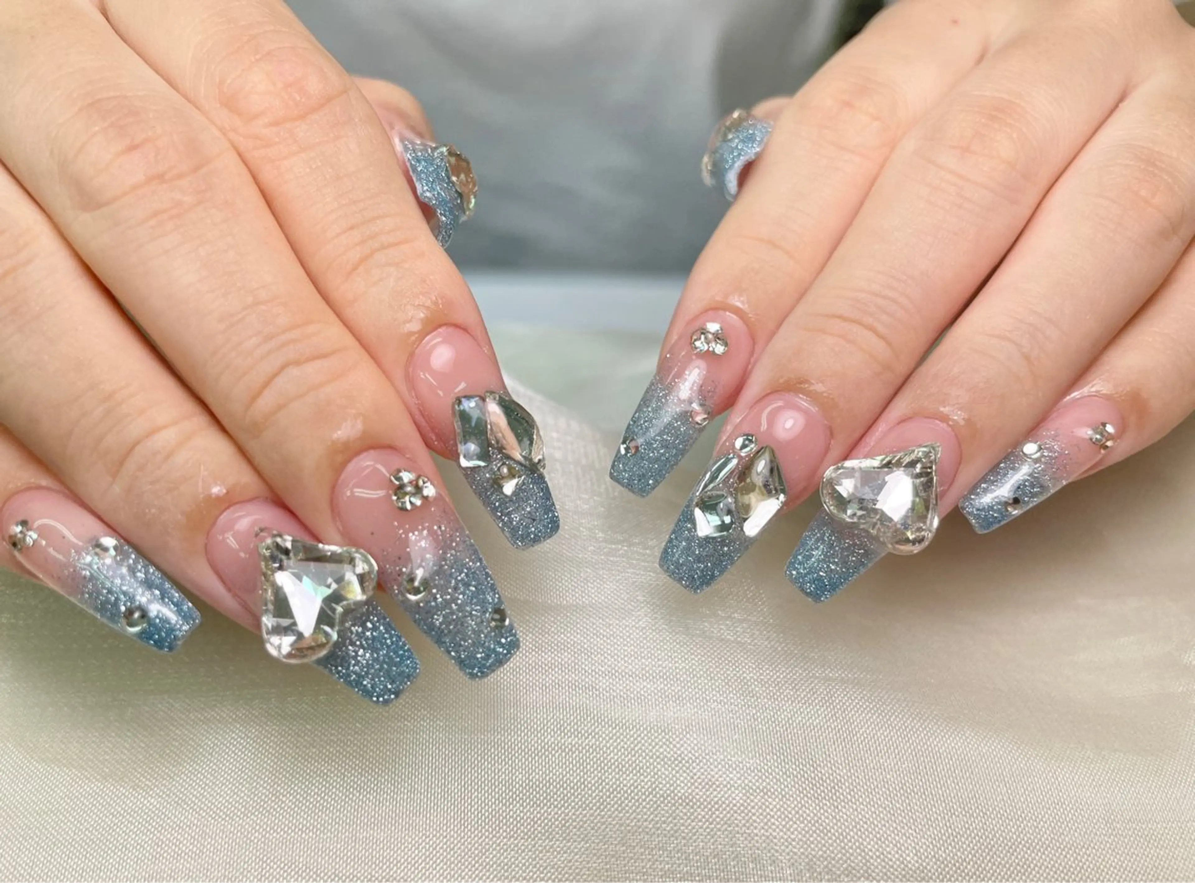 【最新チップスカルプ】LA発持ち込みデザイン パーツつけ放題¥13980の写真