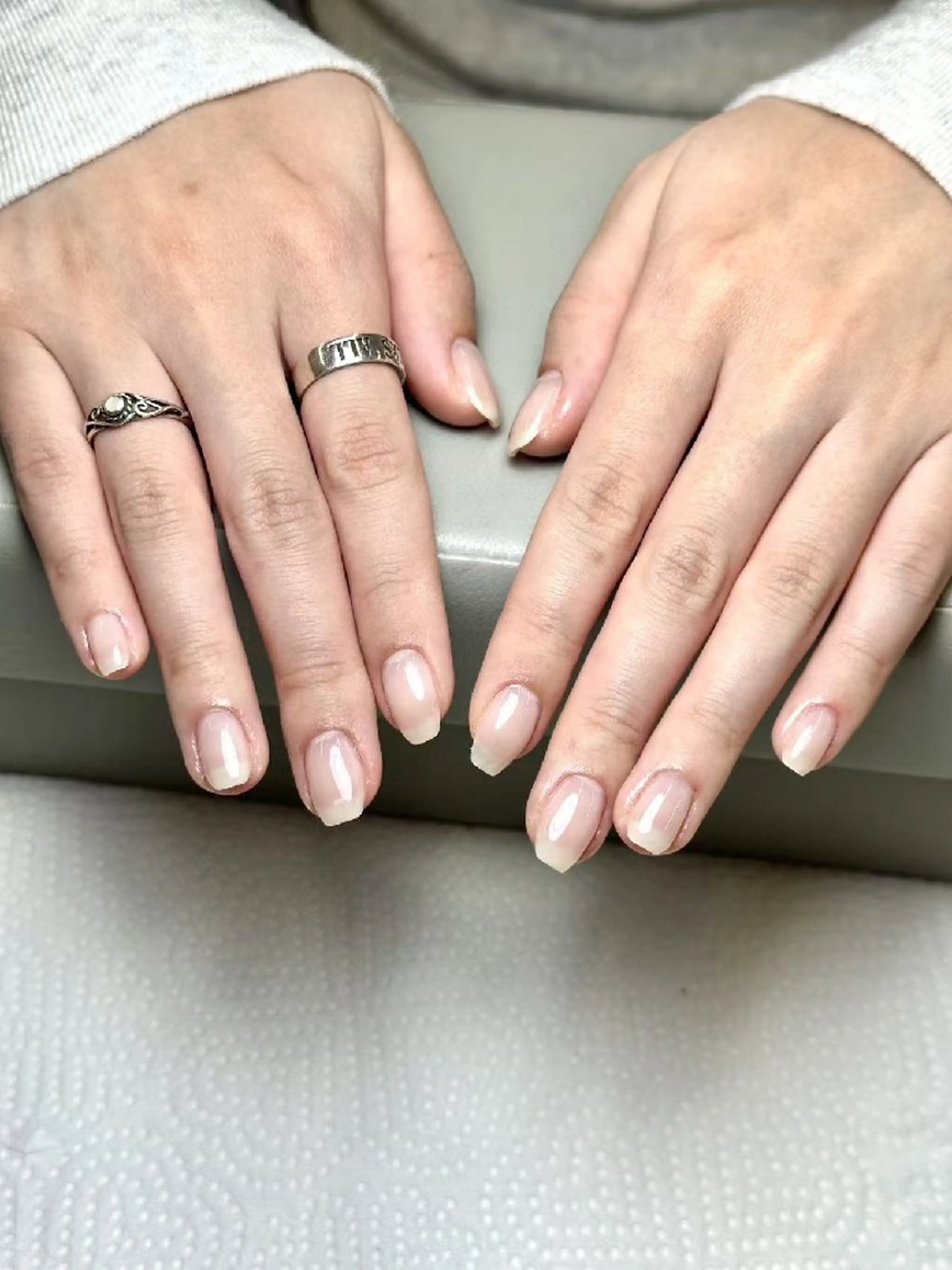 ネイル チークネイル フットネイル フレンチネイル ジェルネイル ガラスフレンチ ハンドネイル ル ナのネイルデザイン