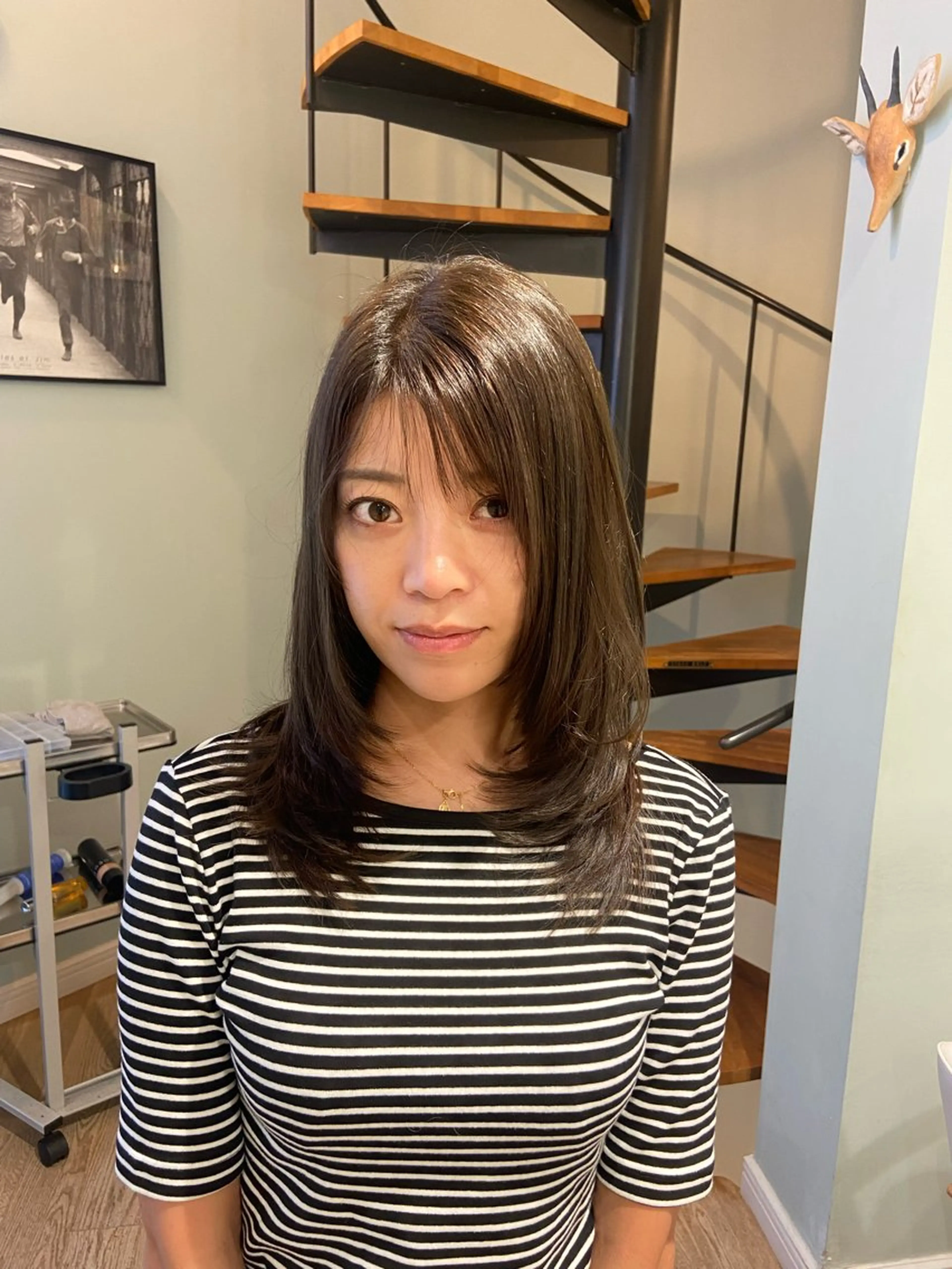 ロング atelier doux dimanche（アトリエ・ドゥー・ディマンシュ）所属・Fukamiレイヤー 透明感カラーのヘアスタイル