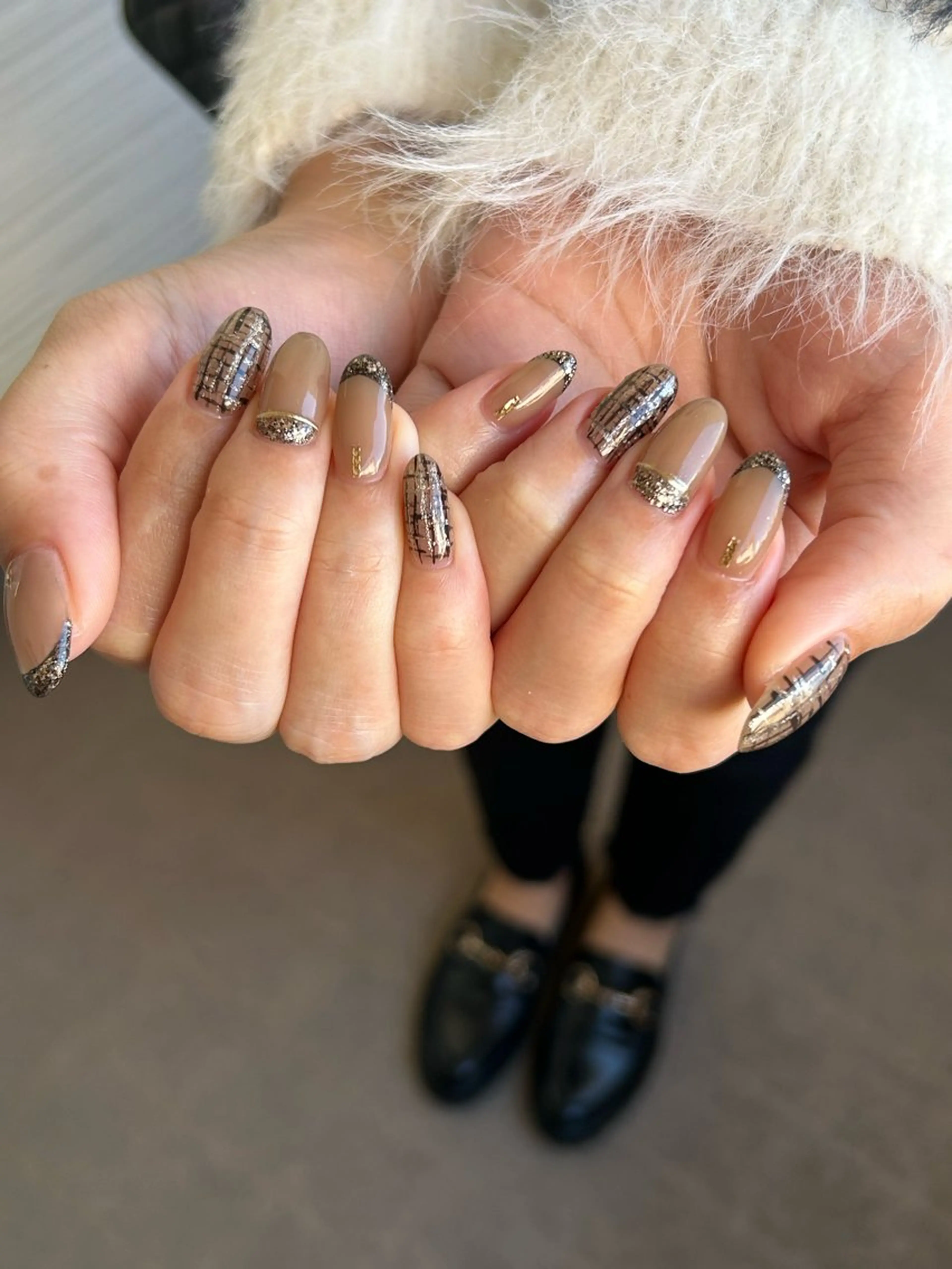 ネイル ツイードネイル Ray. Maayaのネイルデザイン