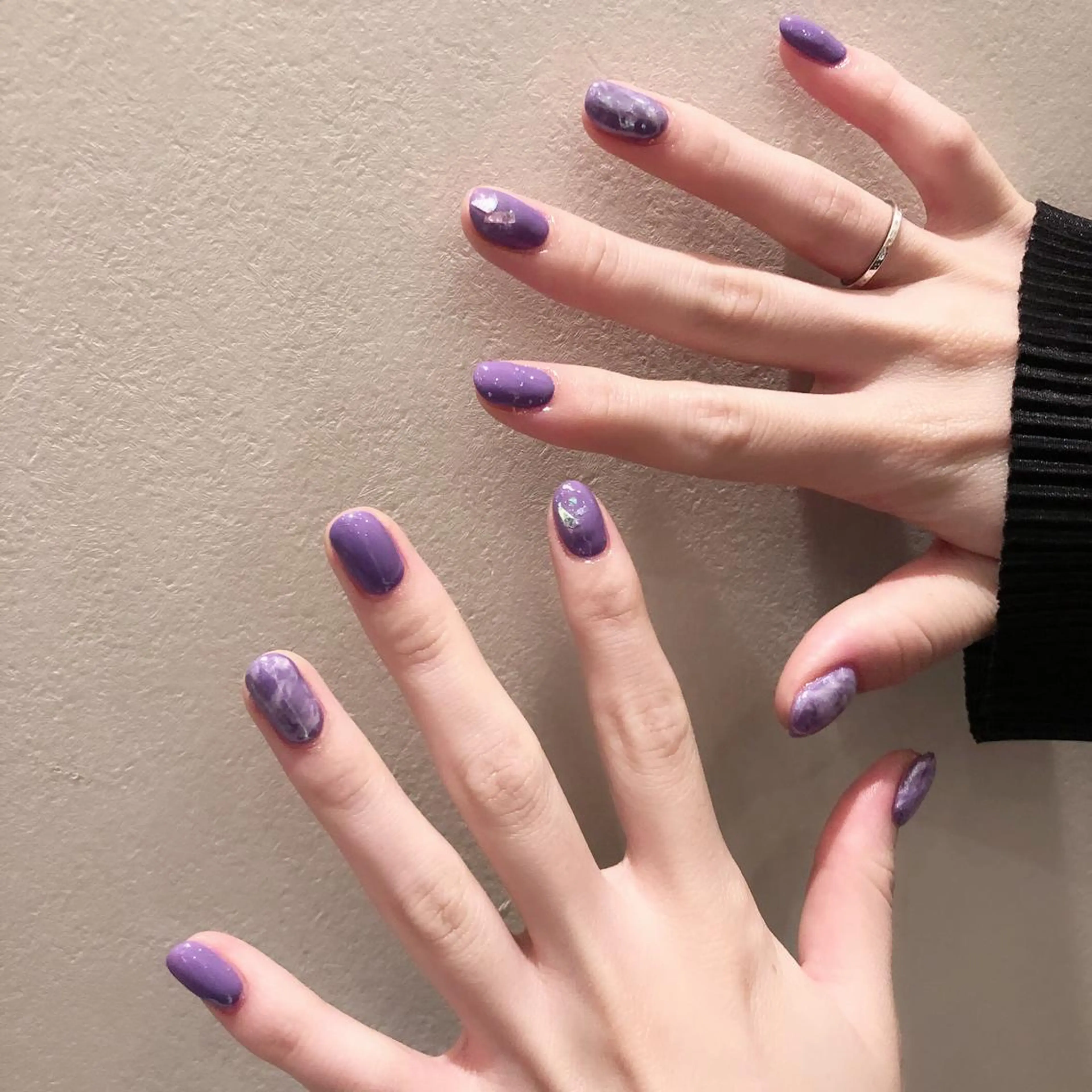 ネイル アートネイル 大理石ネイル(マーブル) 桜 成美のエステ・リラクイメージ