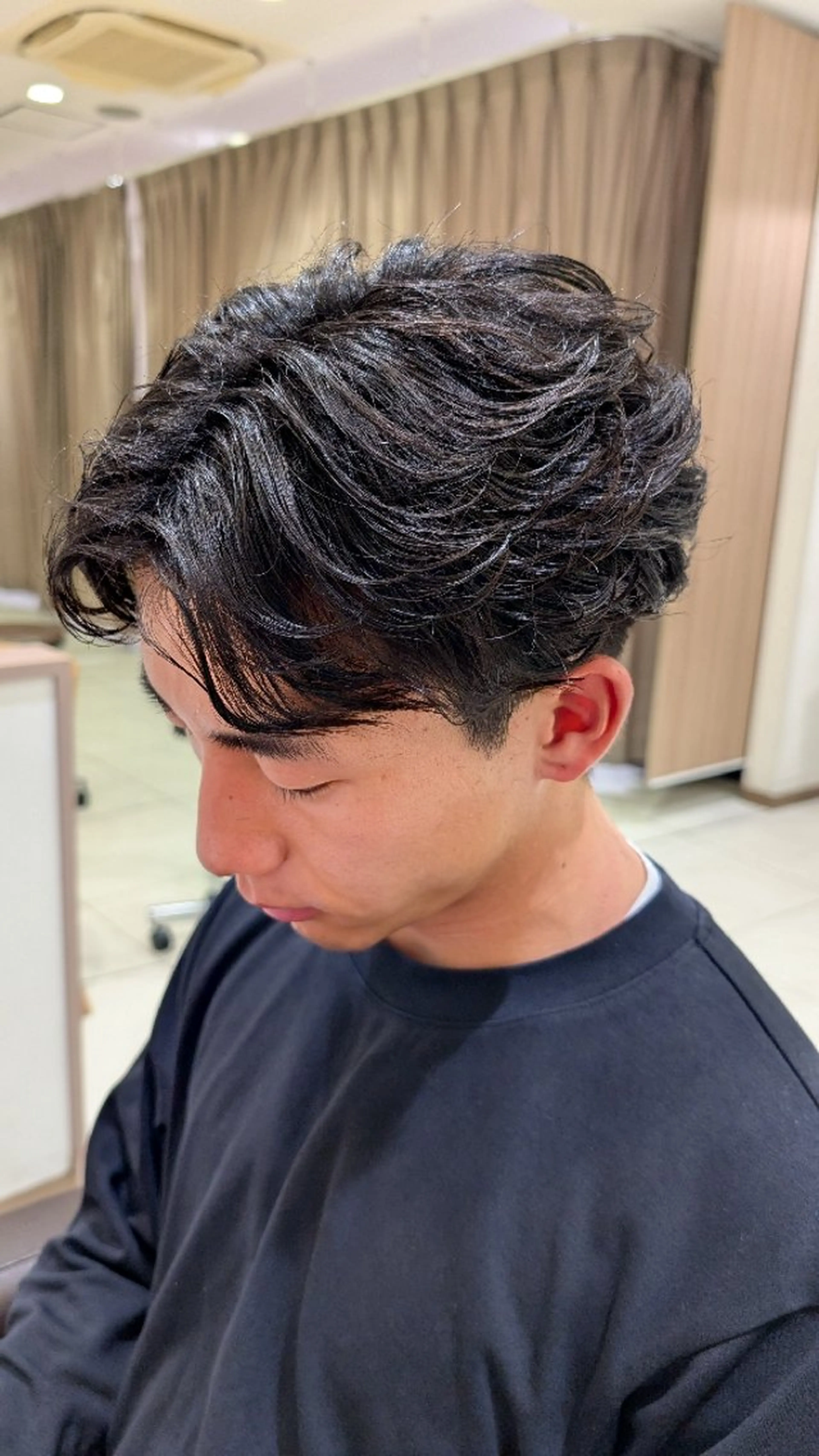 【👑トレンドメンズパーマ👑】カット＋フェザーパーマ　4,000円　施術時間→150分の写真